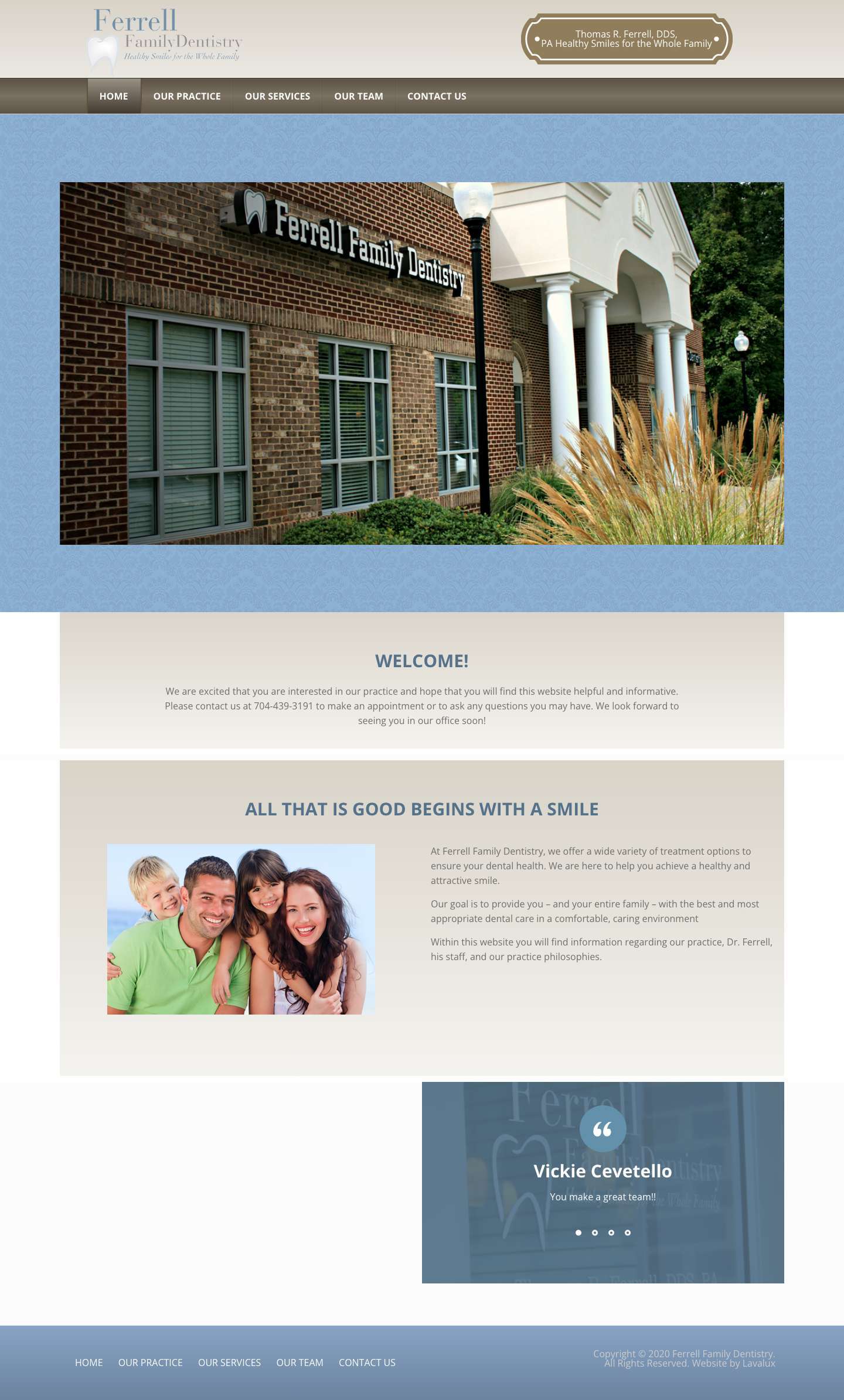 Ferrell Family Dentistry – Thomas R Ferrell DDS - Full Screenshot