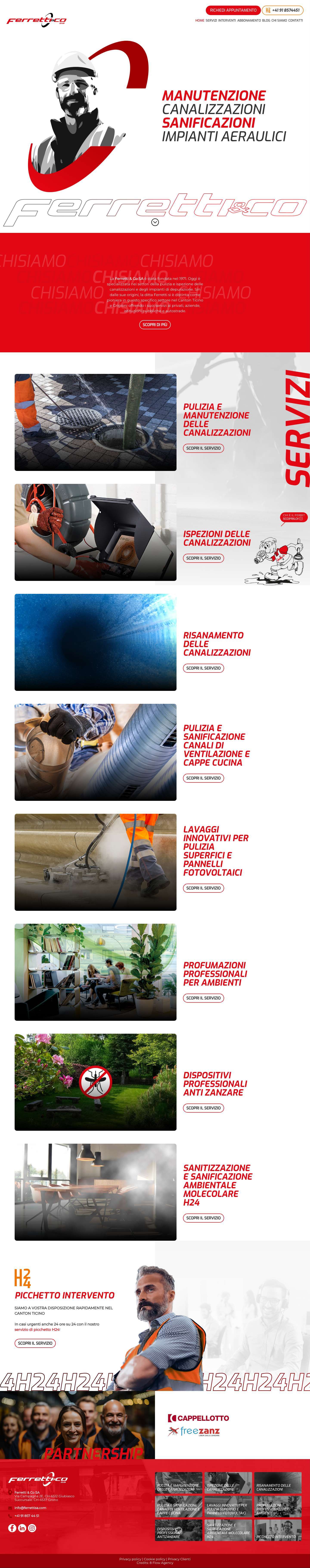 Homepage - Ferretti & Co SA - Full Screenshot