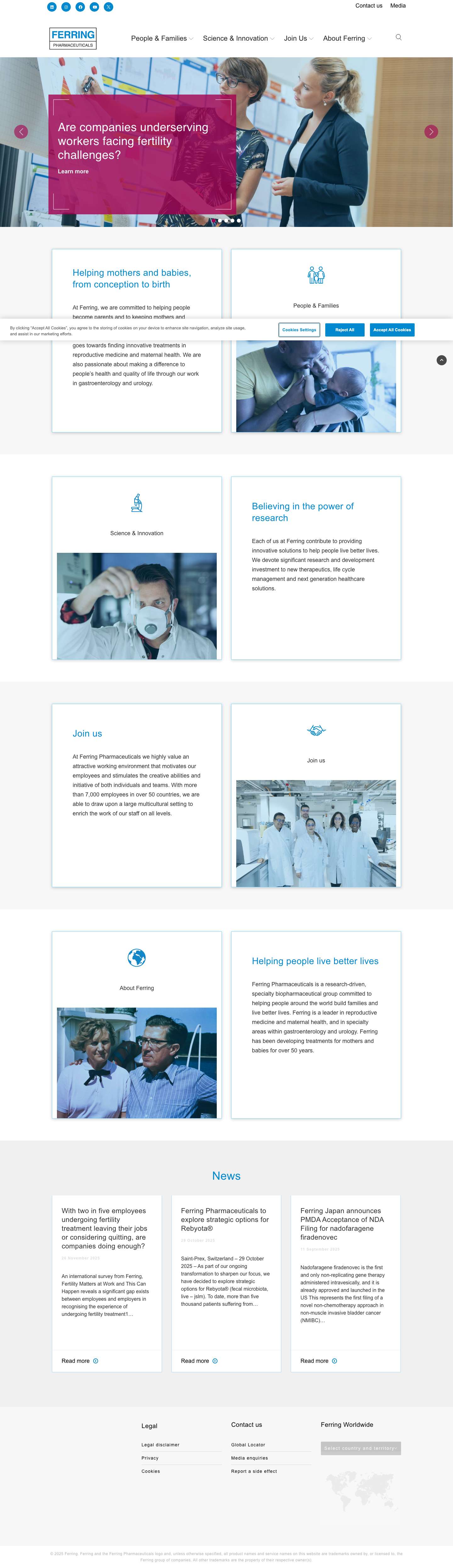 Home - Ferring Global - Full Screenshot