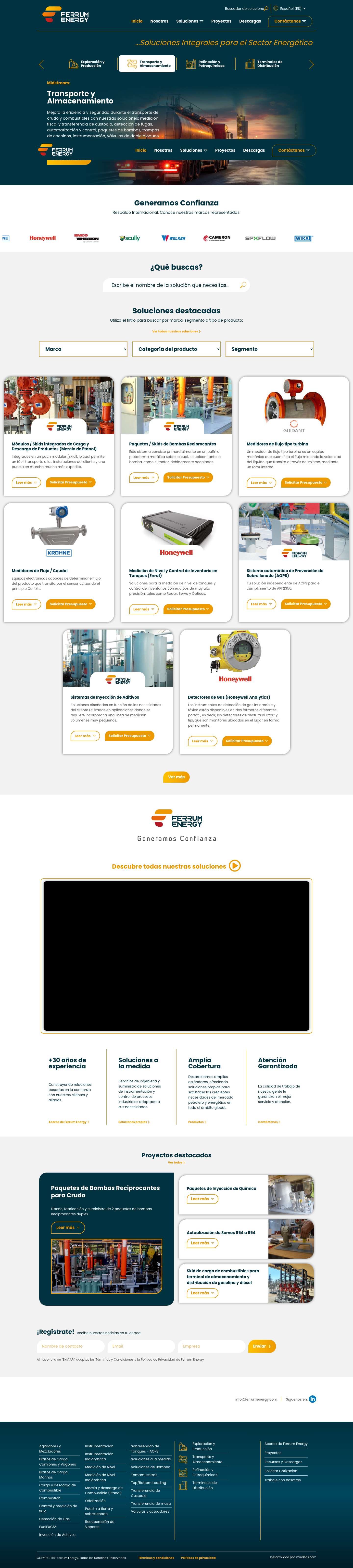 Inicio - Ferrum Energy - Full Screenshot