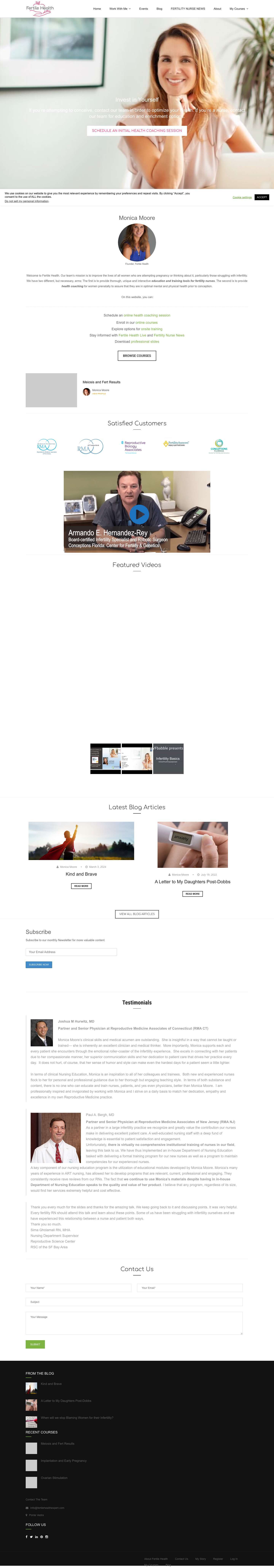 Home | Fertile Health, LLC - Full Screenshot