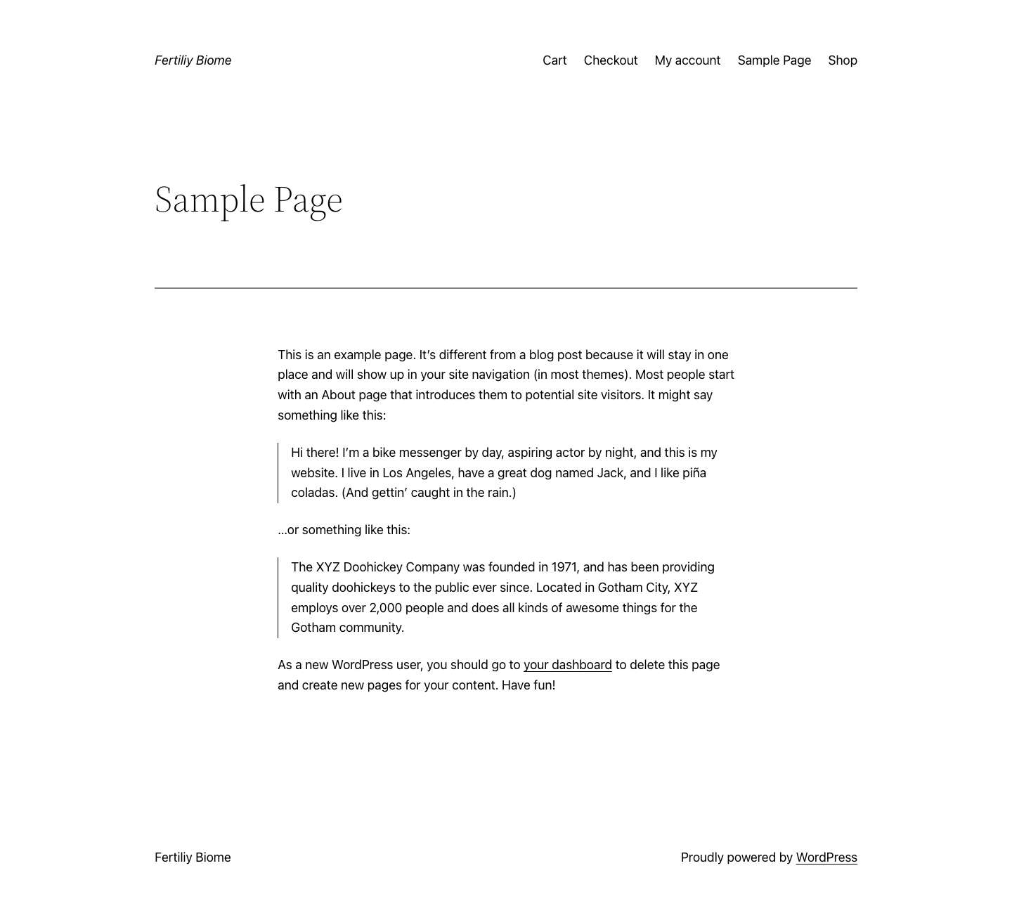 Fertiliy Biome – Healthy women first - Full Screenshot