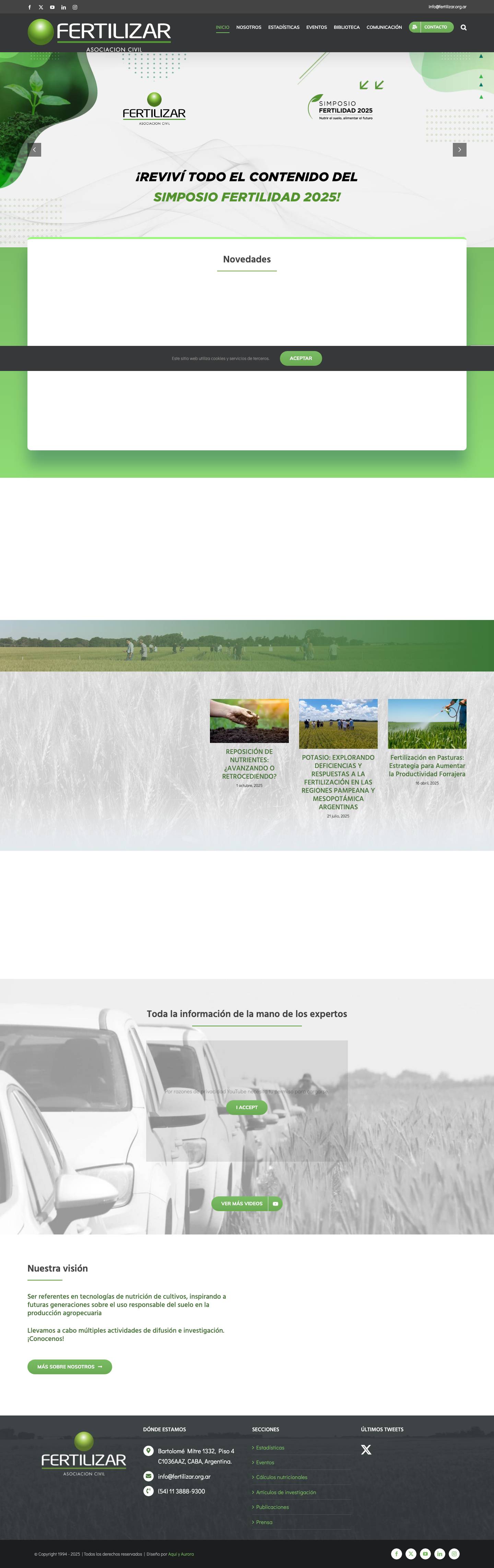 FERTILIZAR – Asociación Civil - Full Screenshot