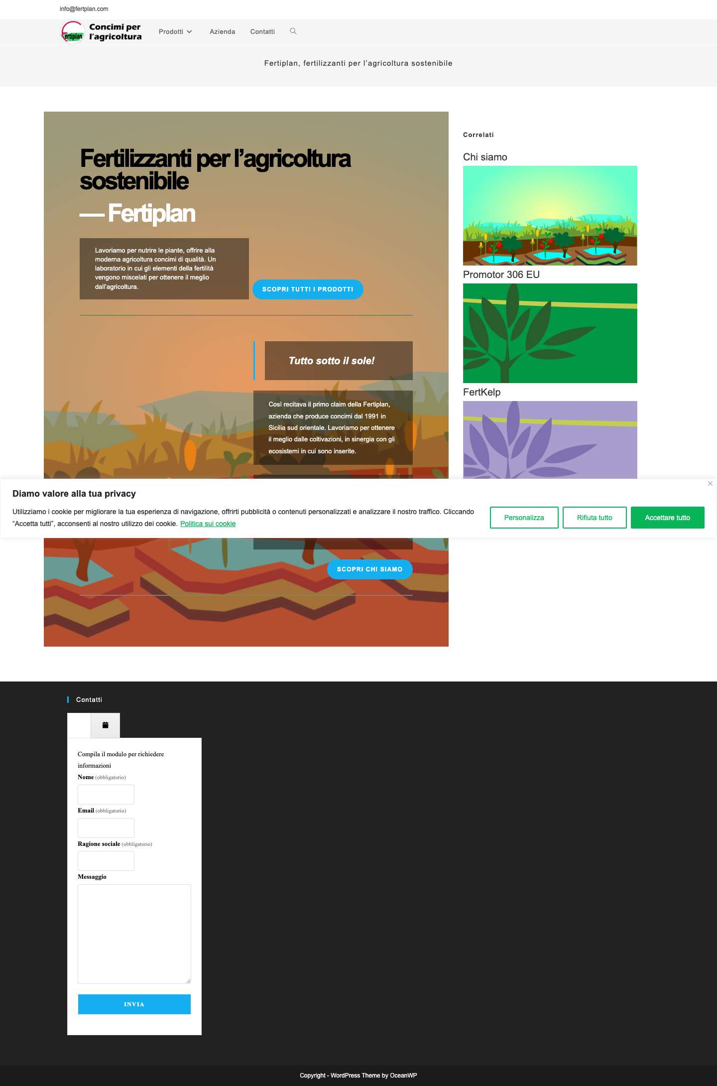 Fertiplan – Concimi per l'agricoltura sostenibile - Full Screenshot