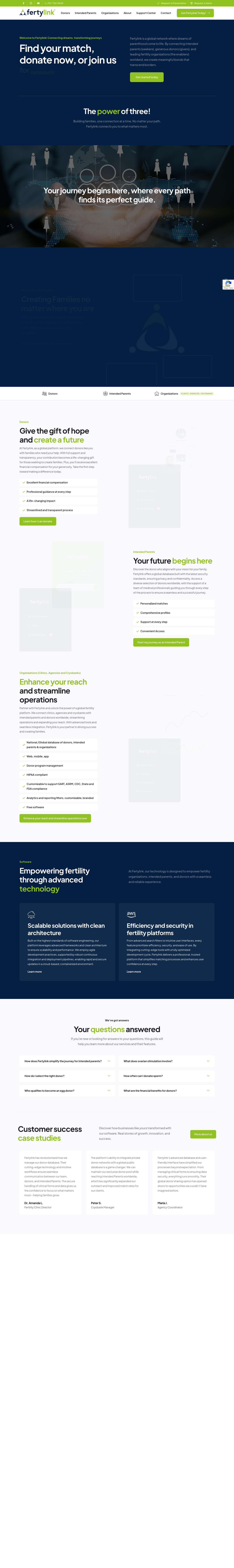 Fertylink – Connecting Dreams, Building Families - Full Screenshot