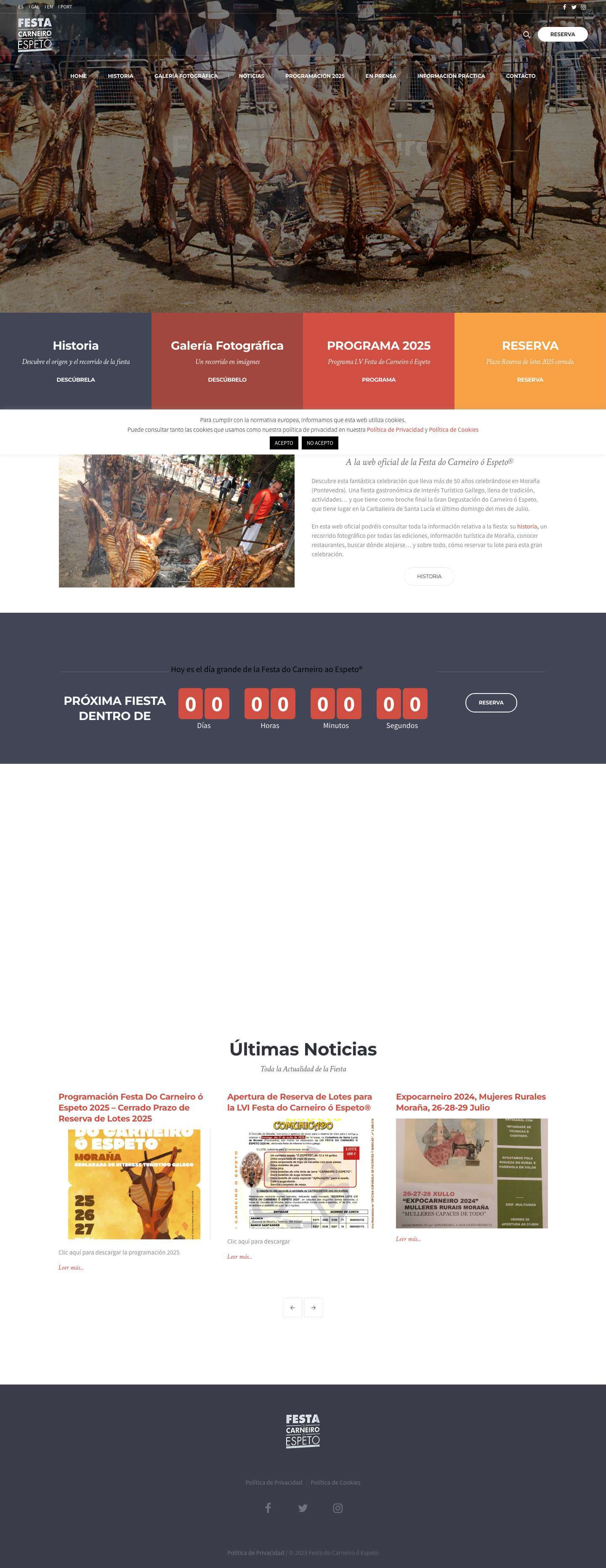 Home - Festa do Carneiro o Espeto - Full Screenshot