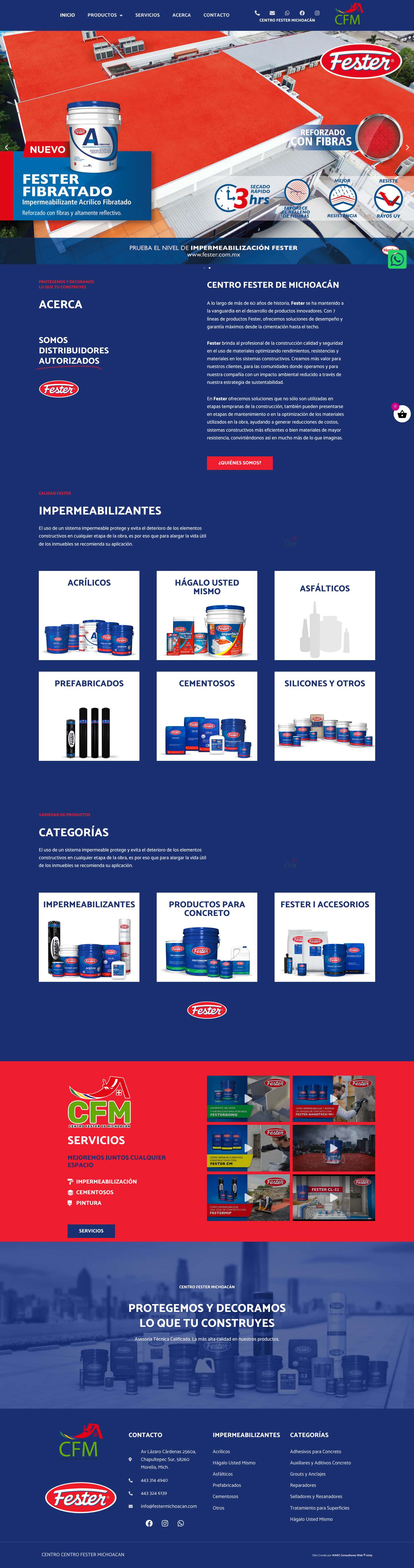 Centro Fester Michoacán. Somos Distribuidores Autorizados. - Full Screenshot