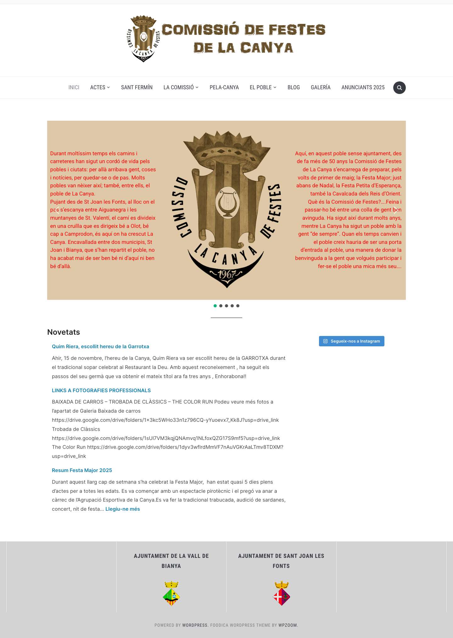 Comissió de festes La Canya - Full Screenshot