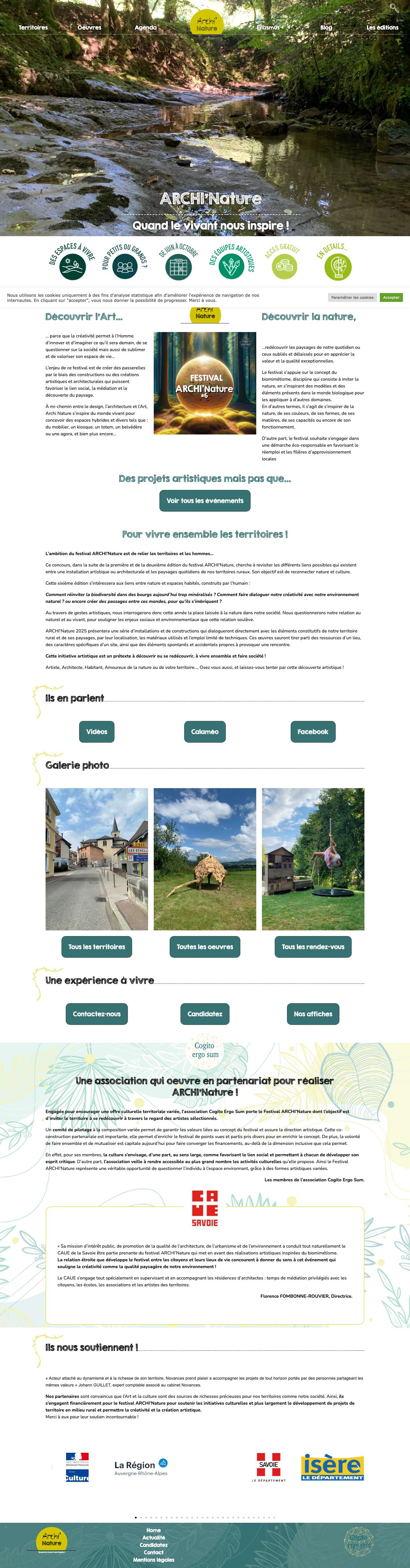 Home - ARCHI'Nature | ARCHI'Nature - Full Screenshot