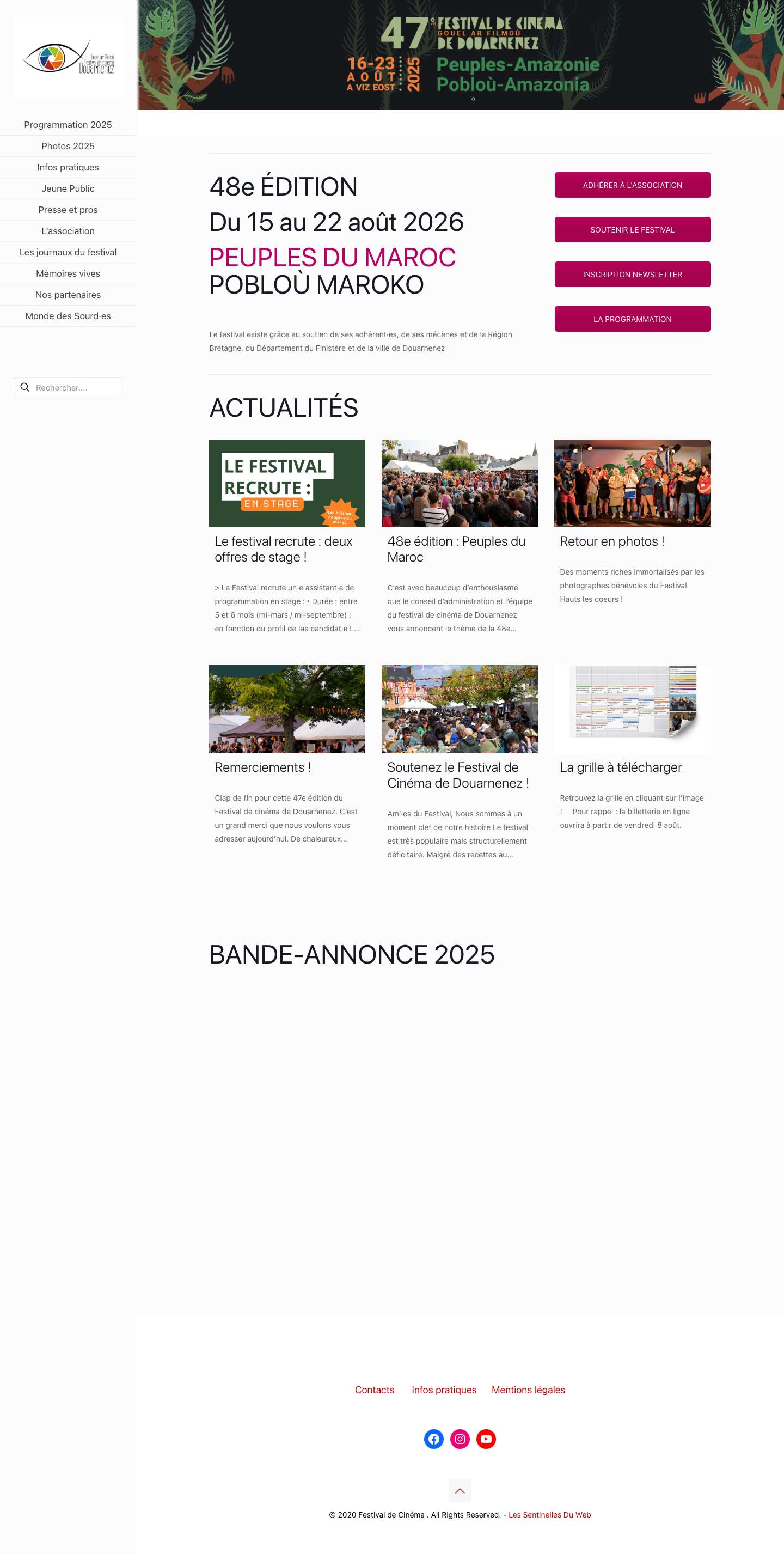 Festival de Cinéma – – de Douarnenez - Full Screenshot