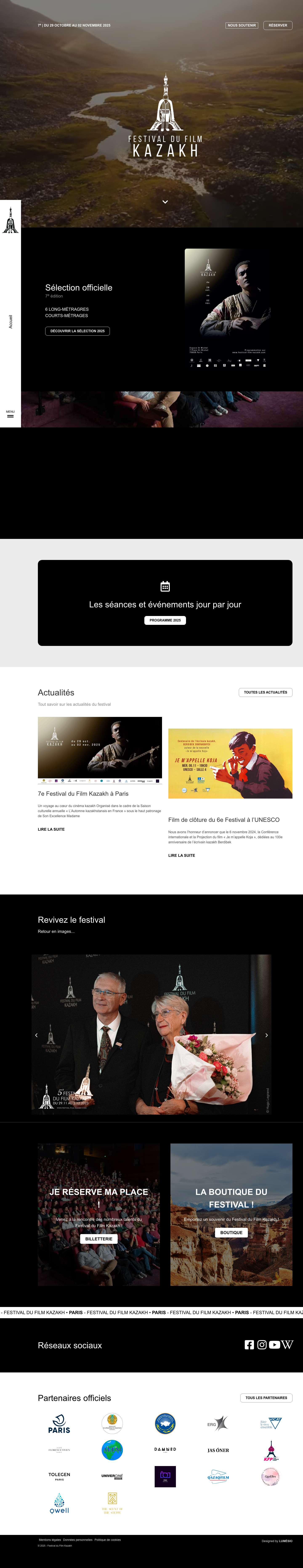 Festival du Film Kazakh - Diversité, Créativité, Solidarité - Full Screenshot