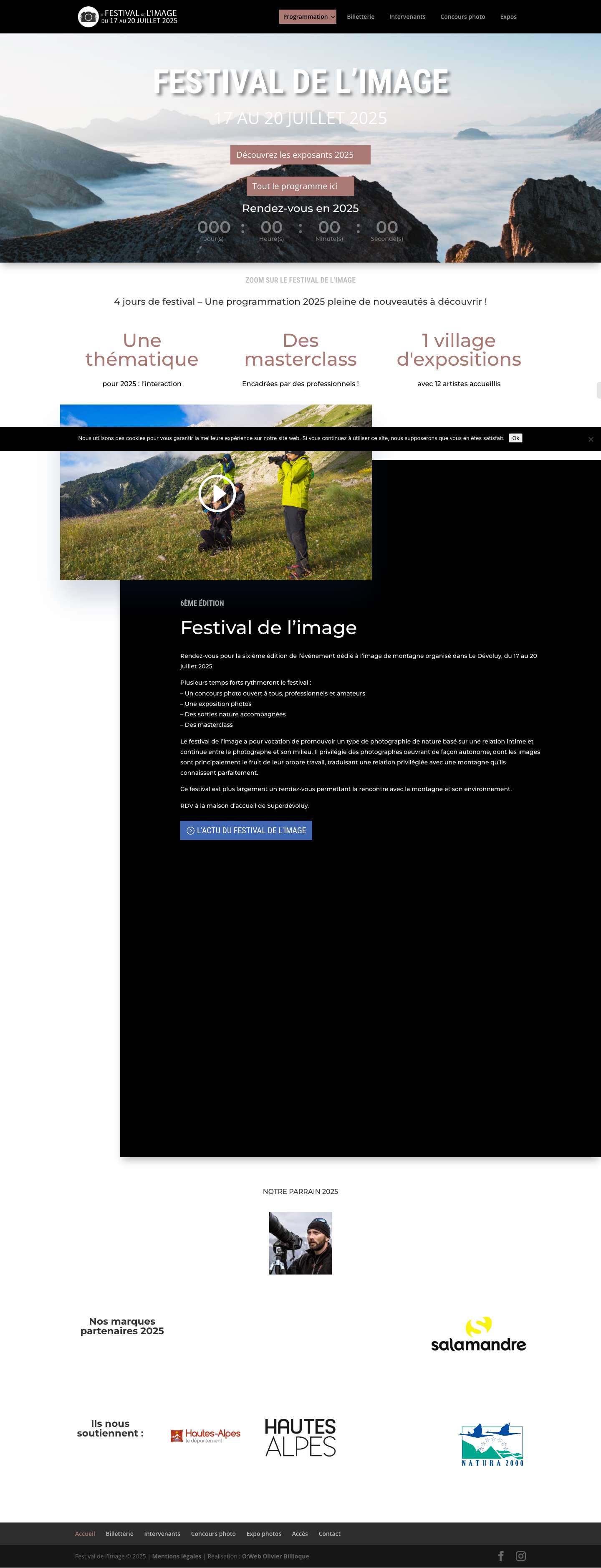 Festival de l'image du Dévoluy du 17 au 20 juillet 2025 - Hautes-Alpes - Full Screenshot