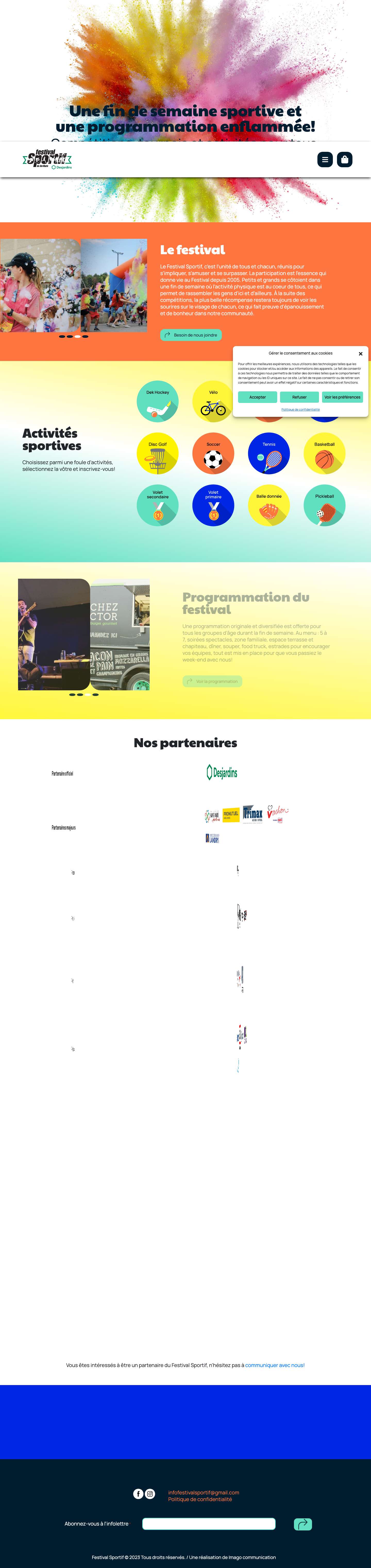 Festival Sportif de Sainte-Marie de Beauce - Full Screenshot