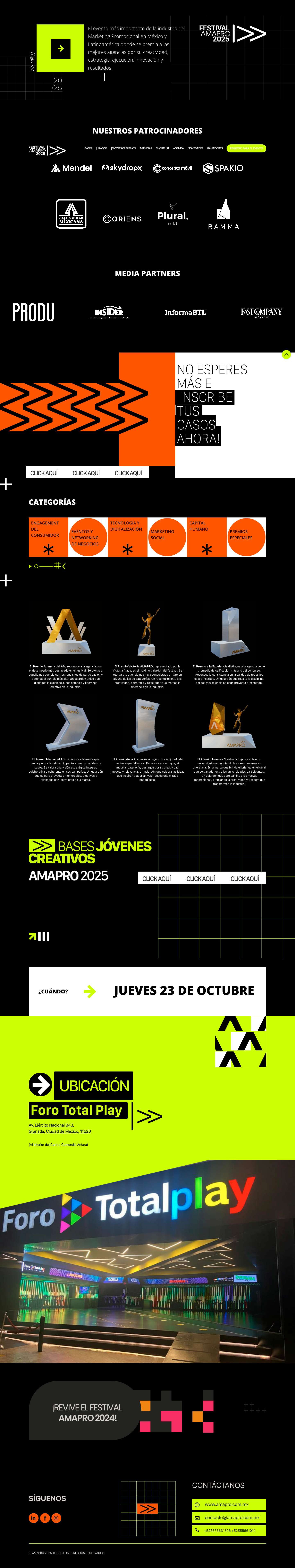 Festival AMAPRO 2025 – El evento más importante de la industria del Marketing Promocional - Full Screenshot