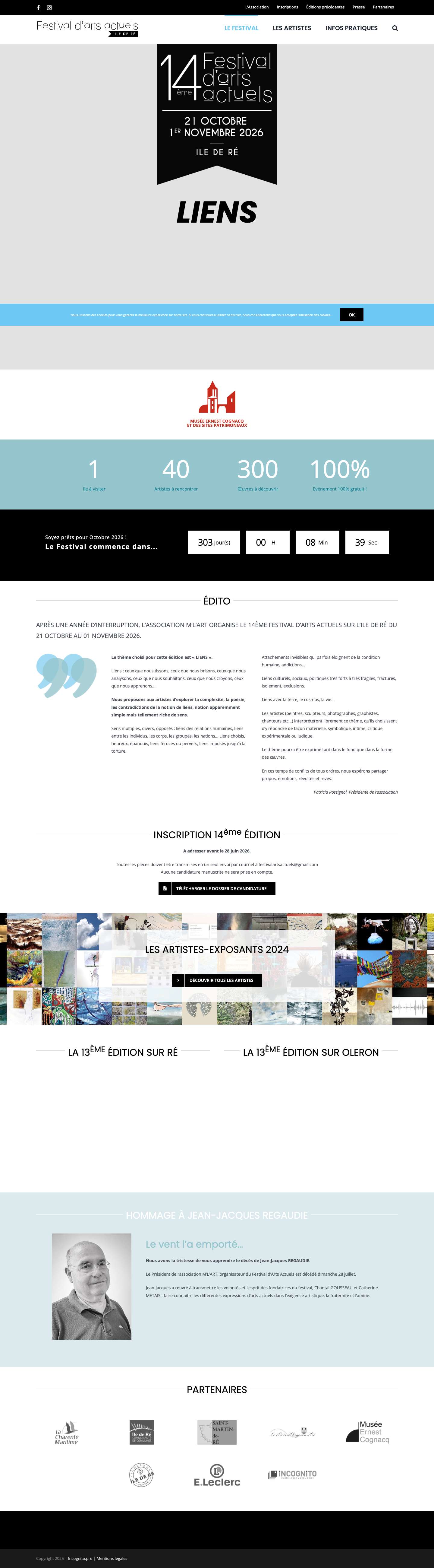 Festival d'Arts Actuels | Ré - Oléron - Full Screenshot