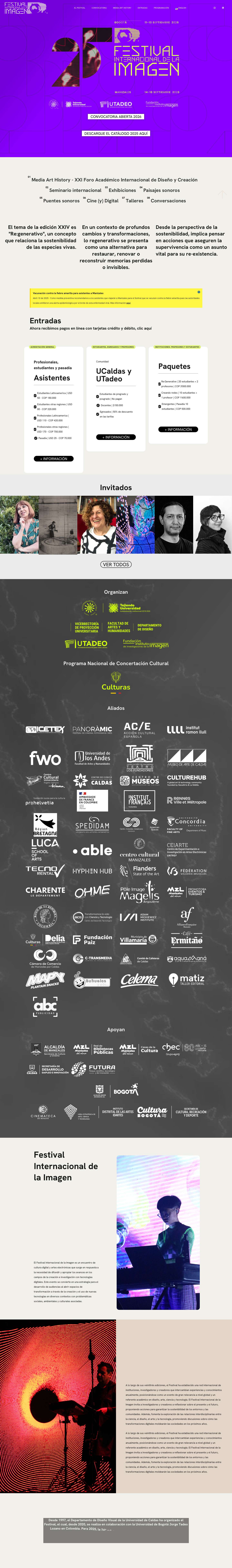 Festival Internacional de la Imagen | Colombia - Full Screenshot