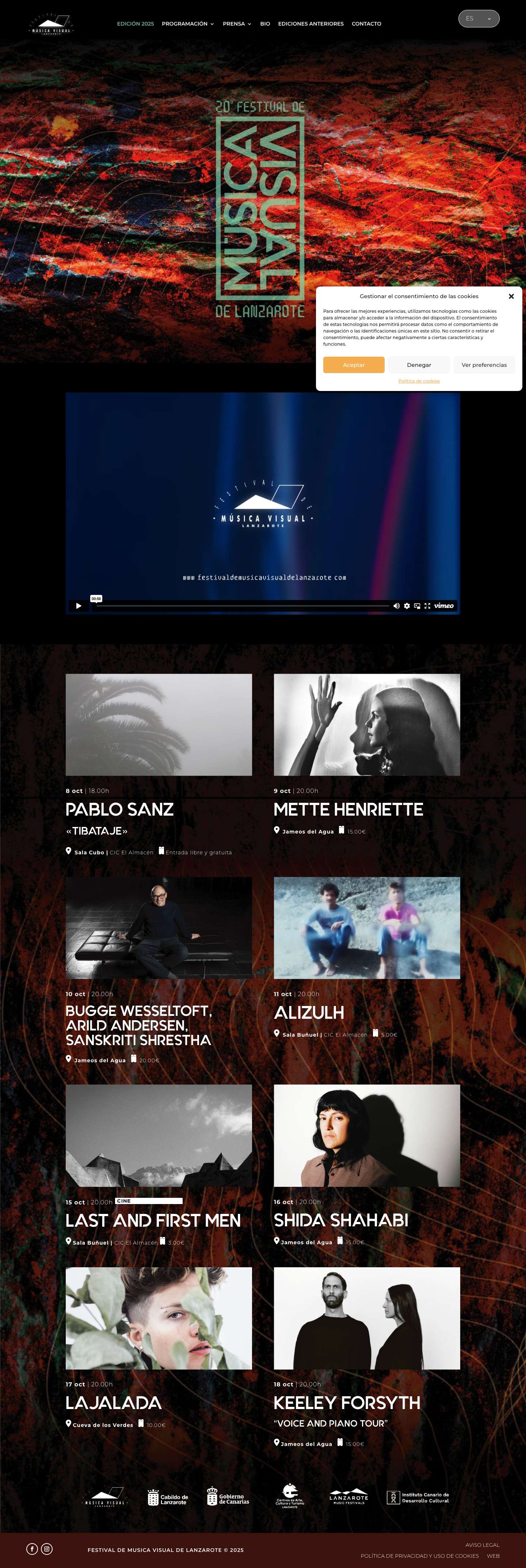 EDICIÓN 2025 - Festival de Música de Lanzarote - Full Screenshot