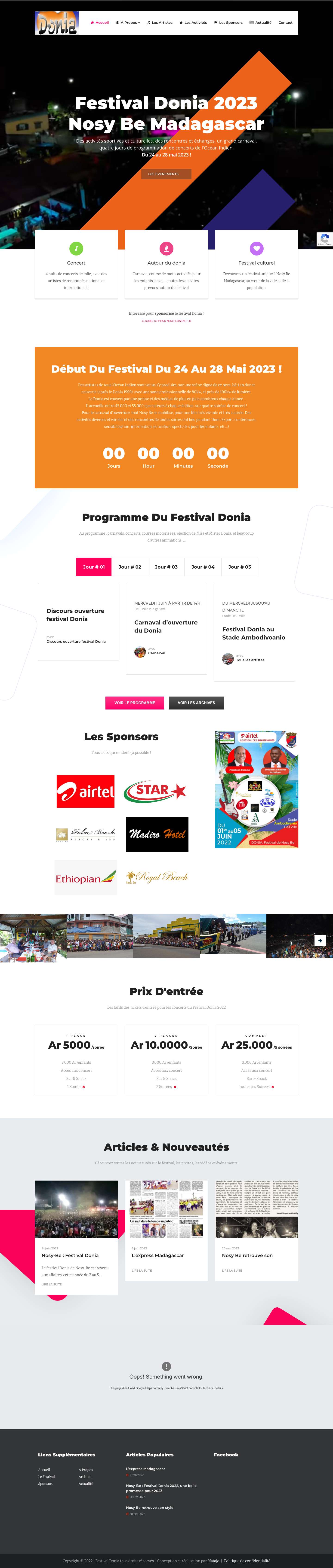 Festival Donia 2025 - Nosy Be Madagascar - Full Screenshot