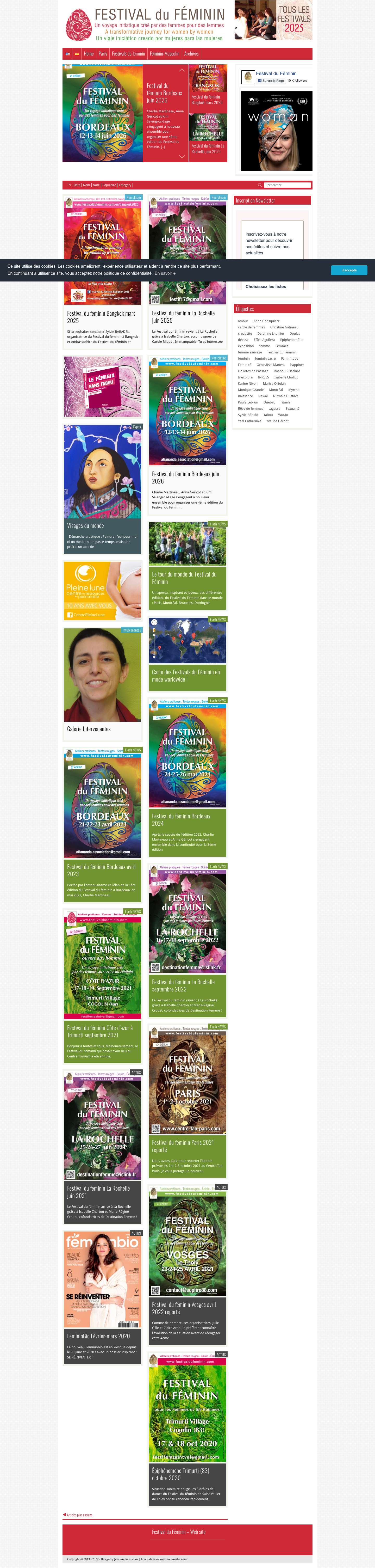 Festival du Féminin - Full Screenshot