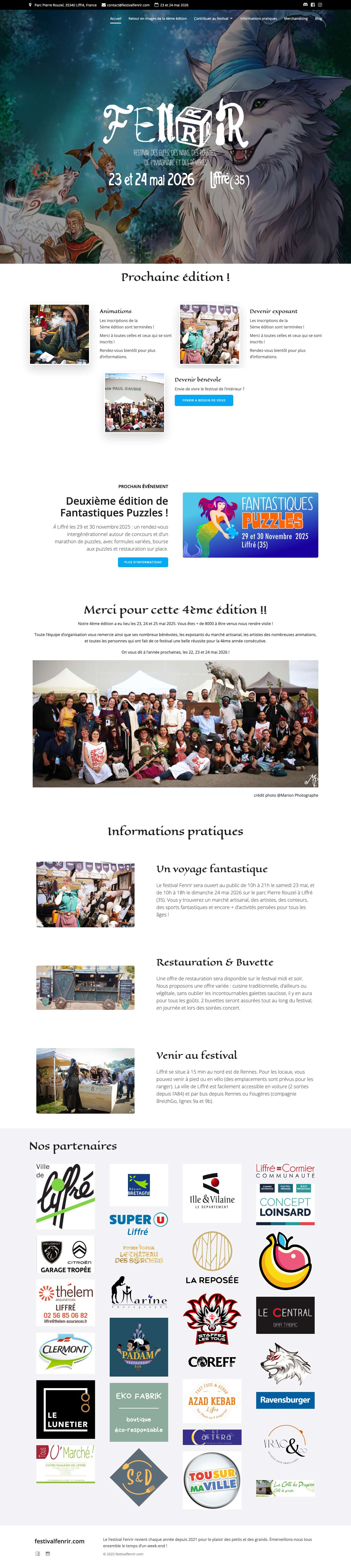 Festival Fenrir - Festival Fantastique à Liffré (35) - Full Screenshot