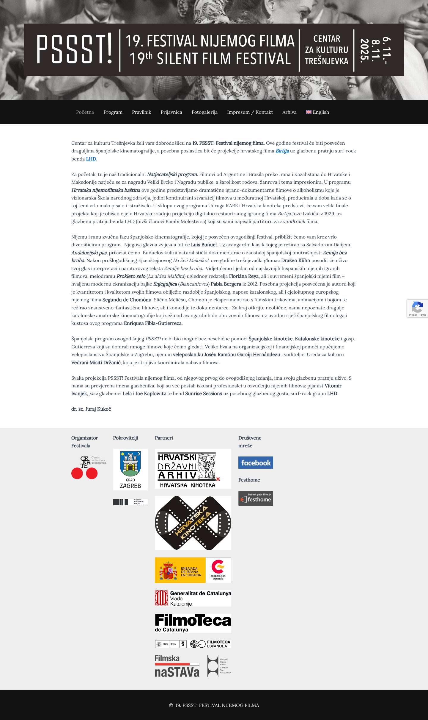 19. PSSST! FESTIVAL NIJEMOG FILMA – PSSST! FESTIVAL NIJEMOG FILMA Zagreb - Full Screenshot