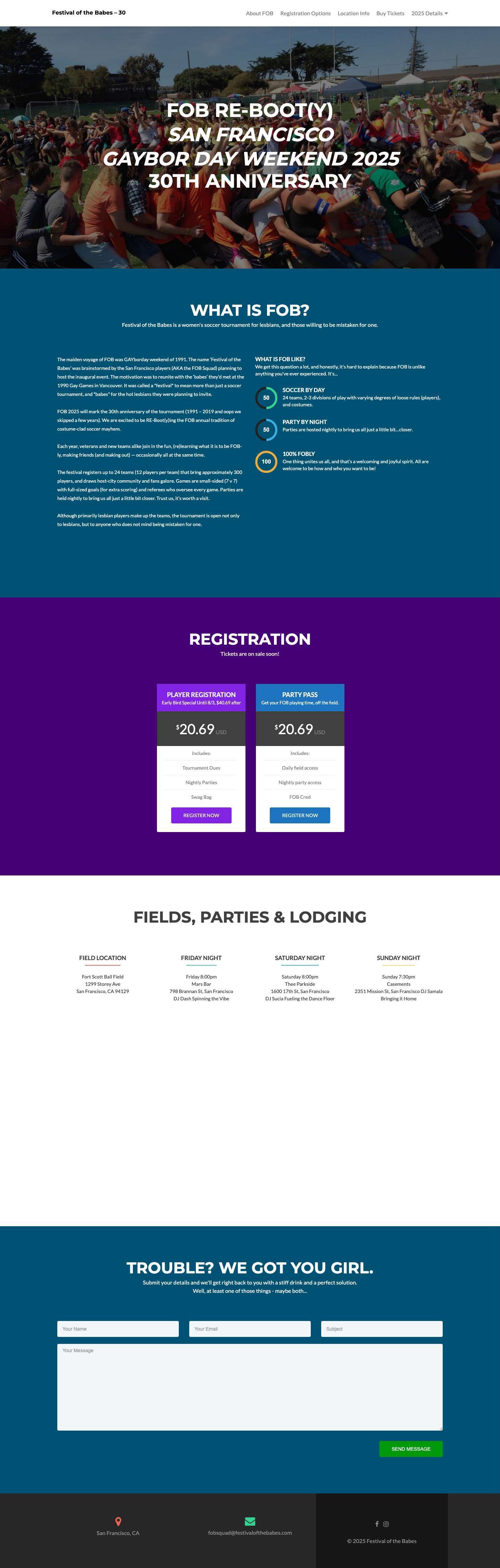 Festival of the Babes - 30 | A women's soccer festival for lesbians or those willing to be mistaken for one. - Full Screenshot