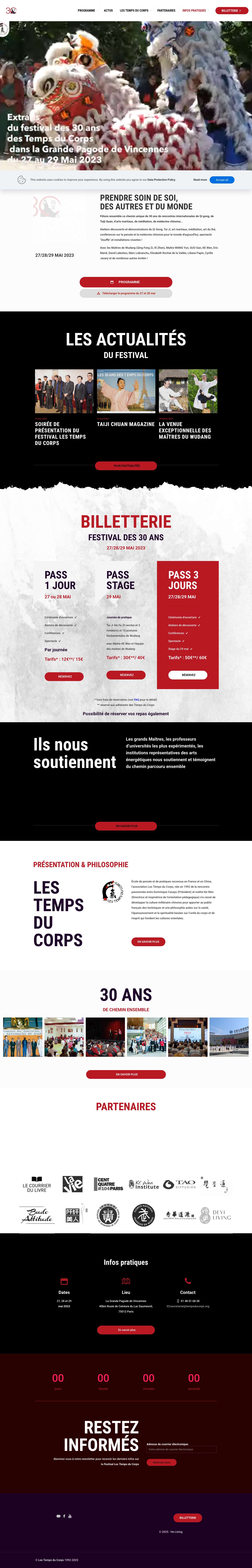 Festival Les Temps du Corps - Full Screenshot