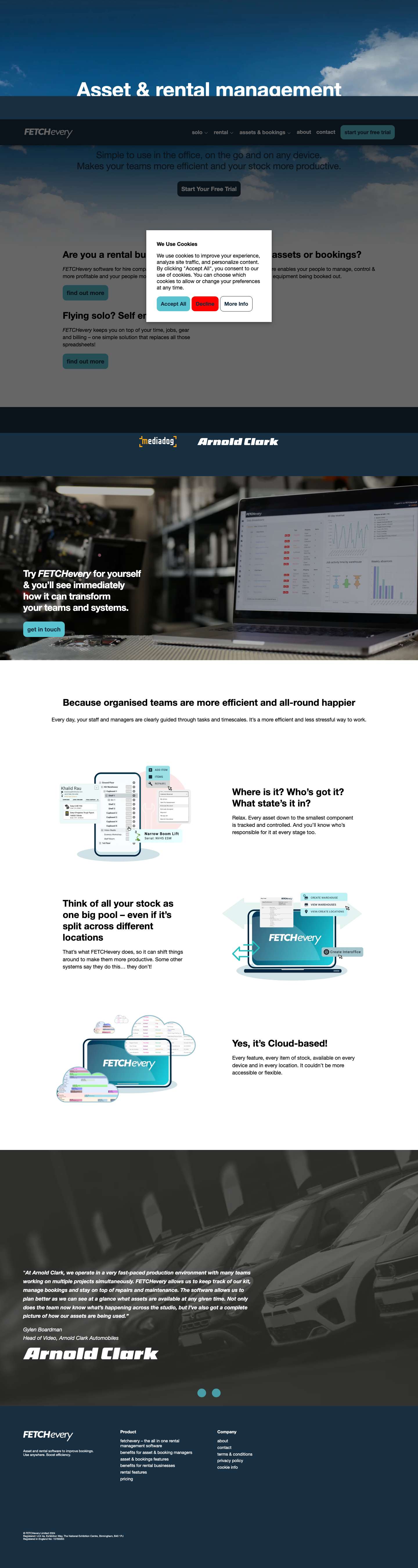 FETCHevery - The all in one rental management software - FETCHevery - Full Screenshot