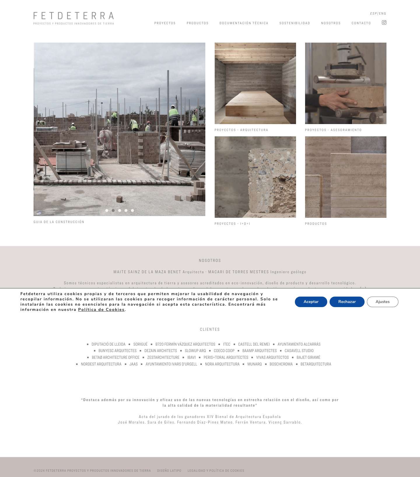 Fetdeterra - Proyectos y Productos de Tierra - Full Screenshot