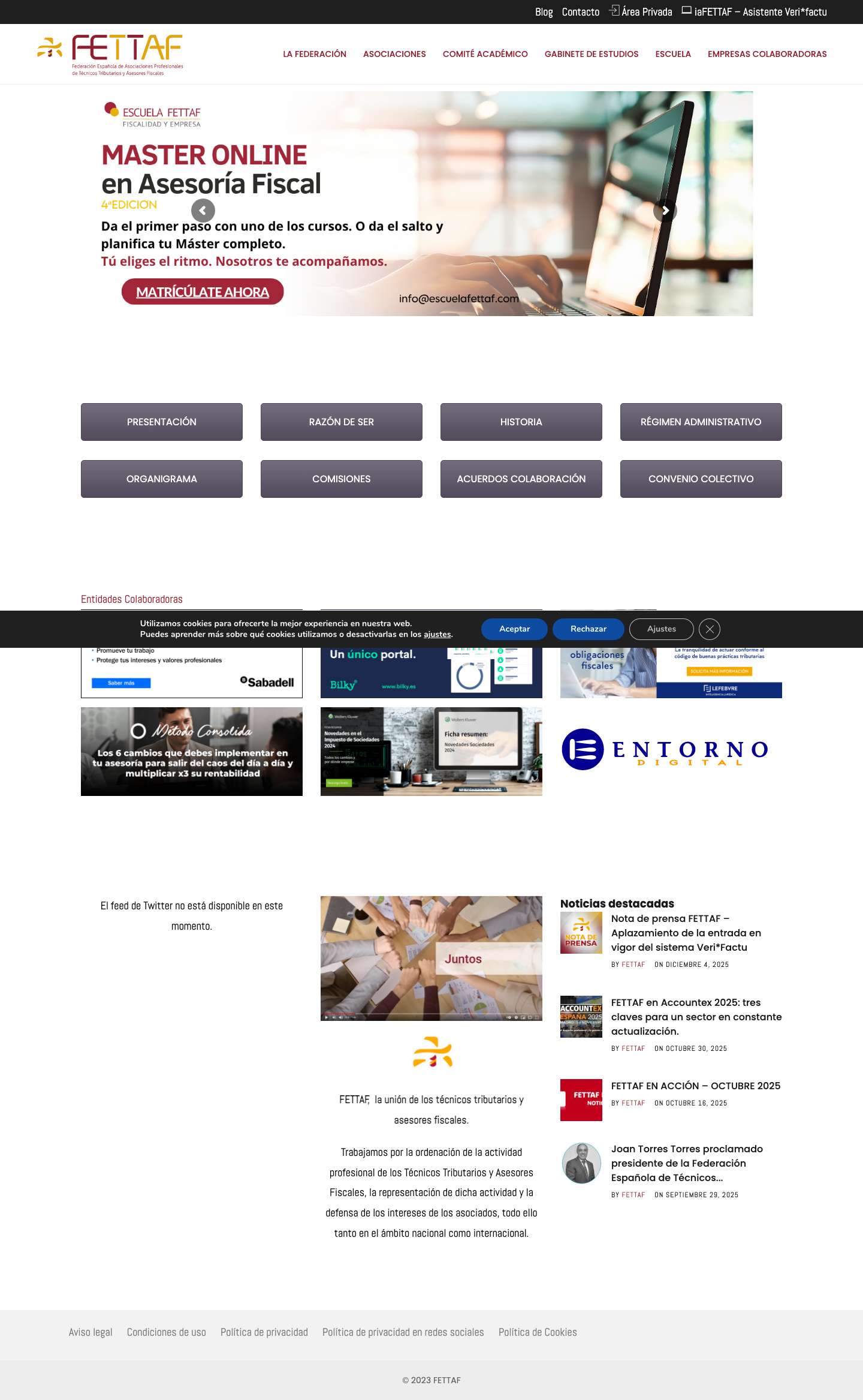 La federación - FETTAF - Full Screenshot