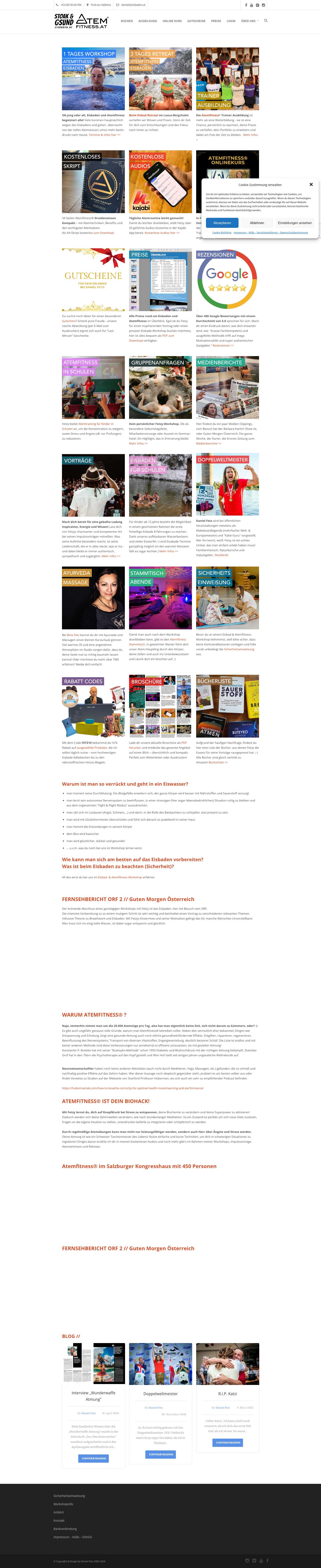 Eisbaden & Atemfitness - Full Screenshot