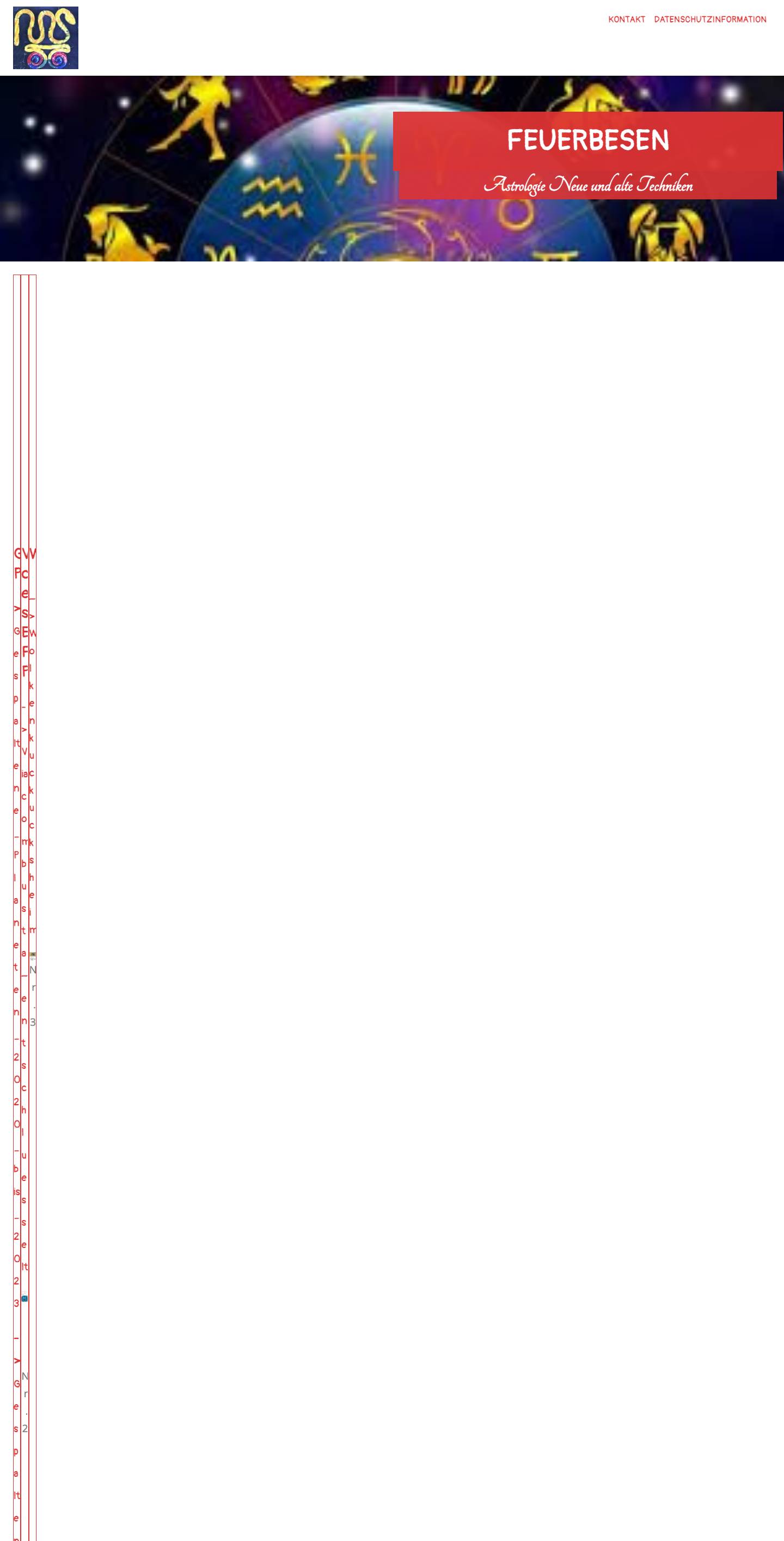 feuerbesen – Astrologie Neue und alte Techniken - Full Screenshot