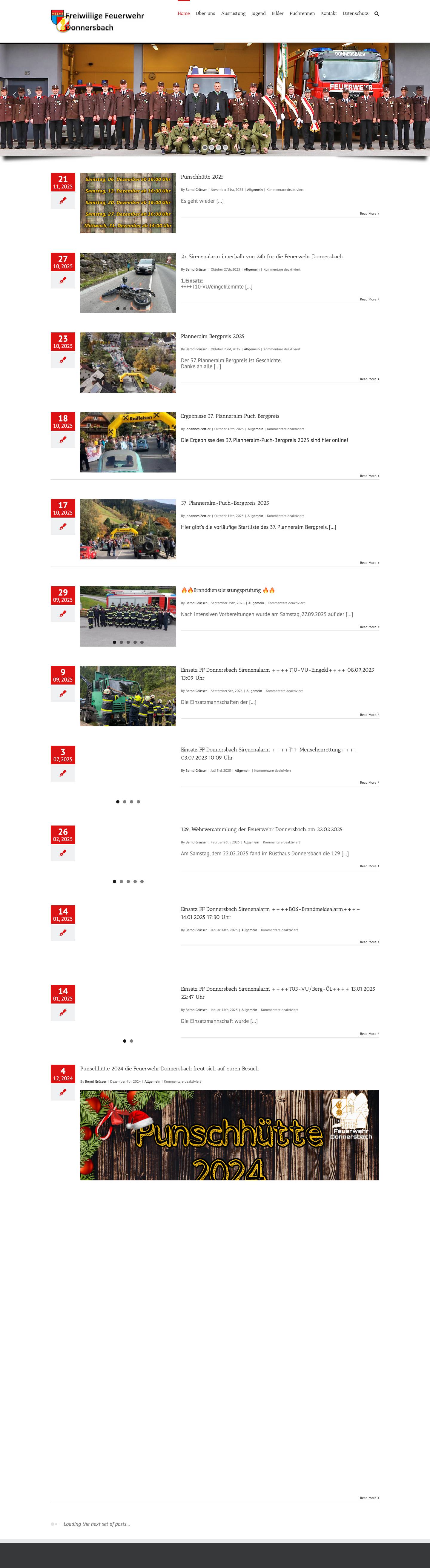 Freiwillige Feuerwehr Donnersbach – Gott zur Ehr – dem nächsten zur Weh! - Full Screenshot