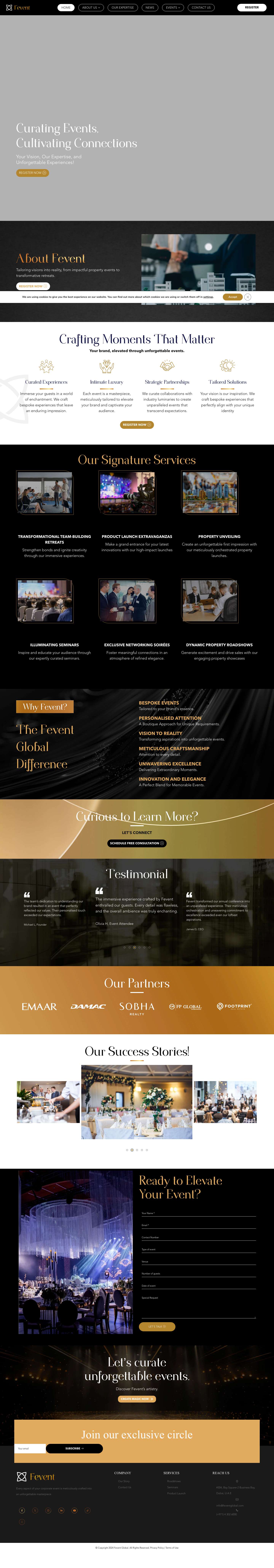 Fevent Global - Fevent - Full Screenshot