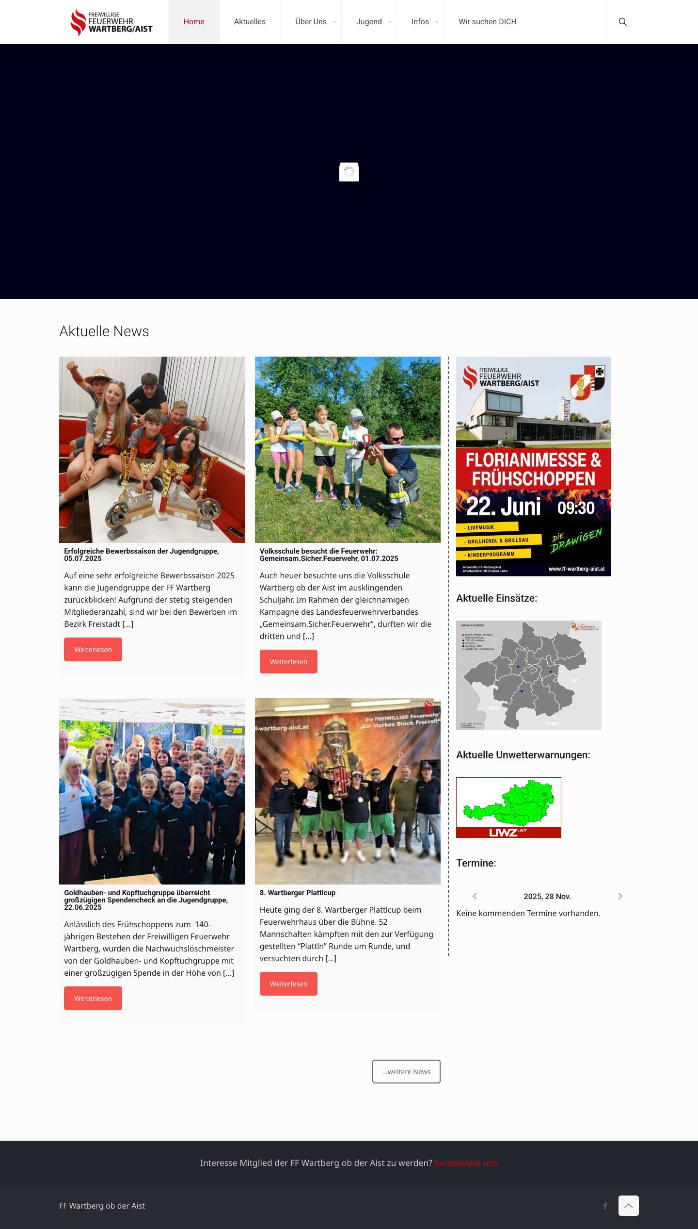 Home - FF Wartberg ob der Aist - Full Screenshot