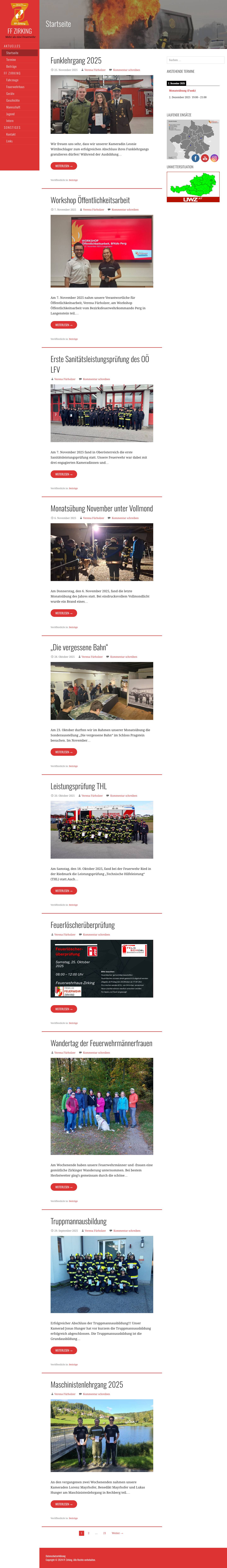 FF Zirking – Mehr als eine Feuerwehr - Full Screenshot