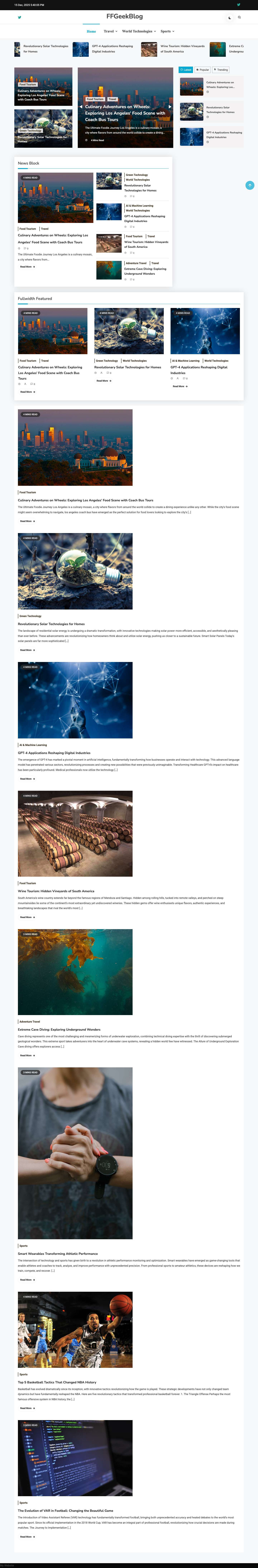 FFGeekBlog - - Full Screenshot