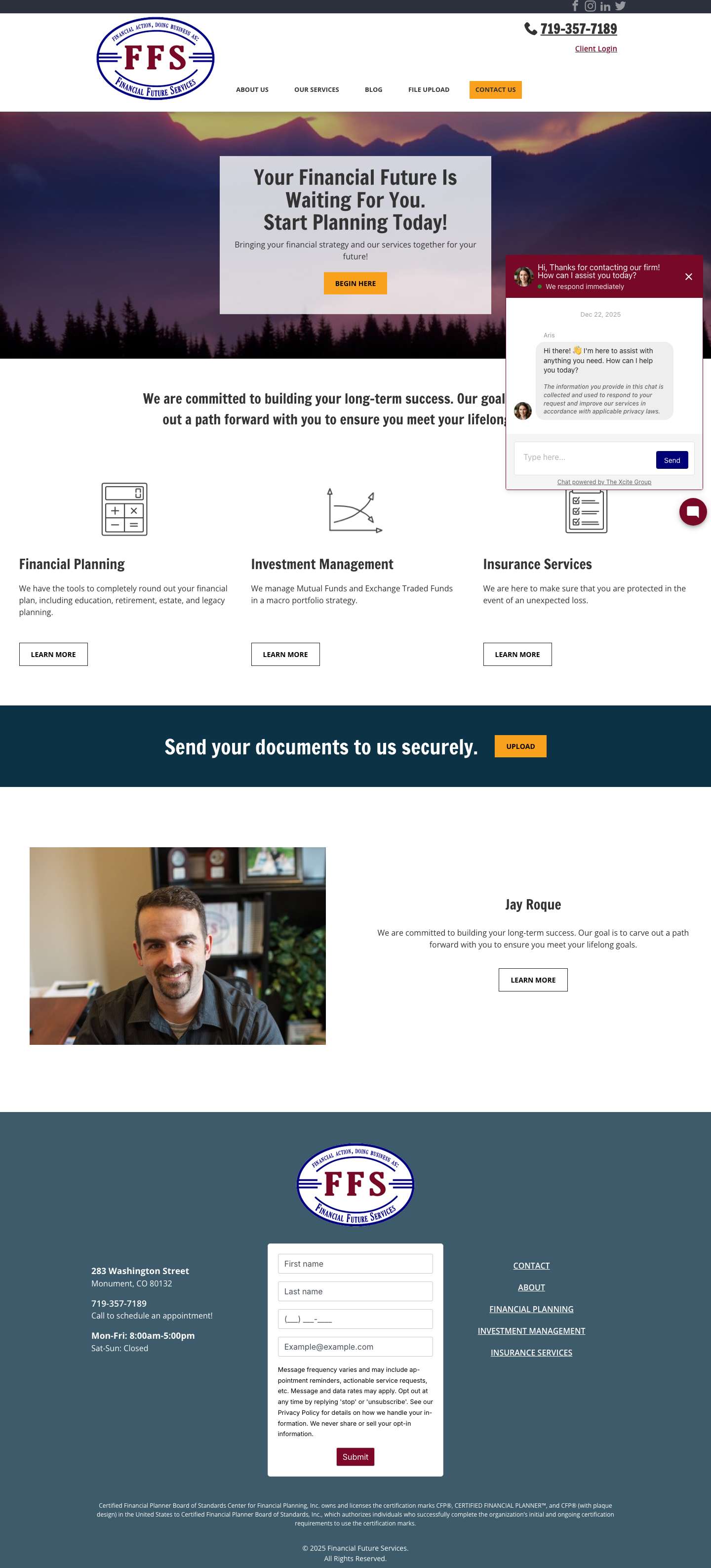 Home - Financial Future Services - Full Screenshot