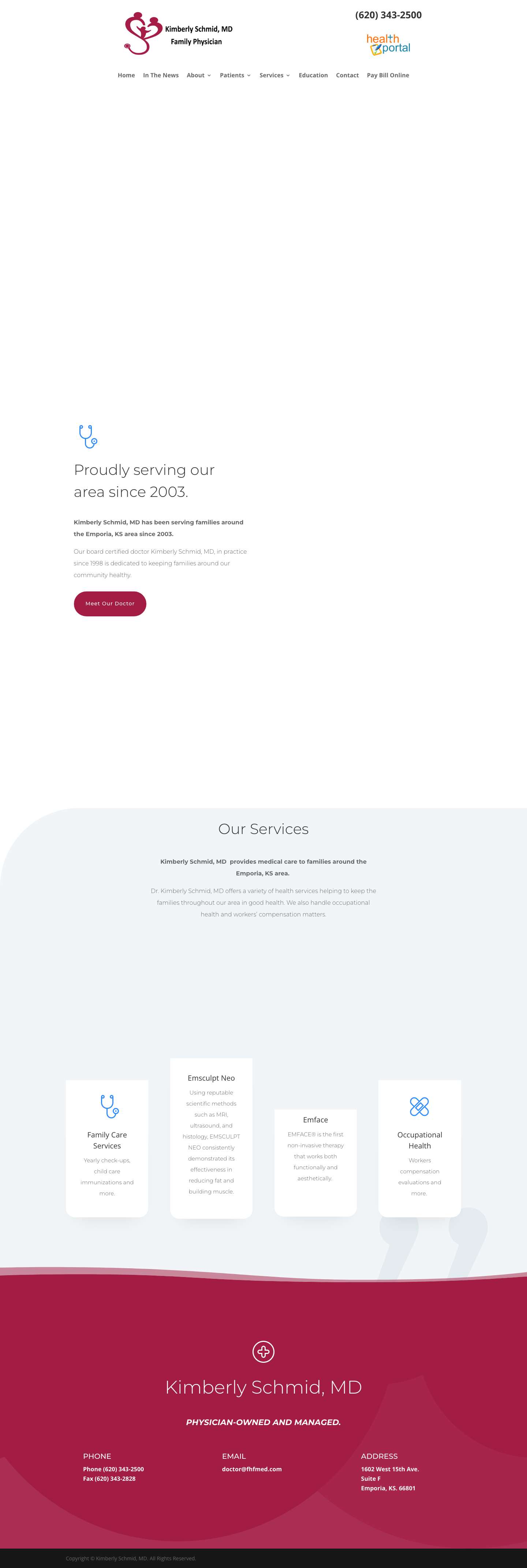 Home - Kimberly Schmid, MD - Full Screenshot