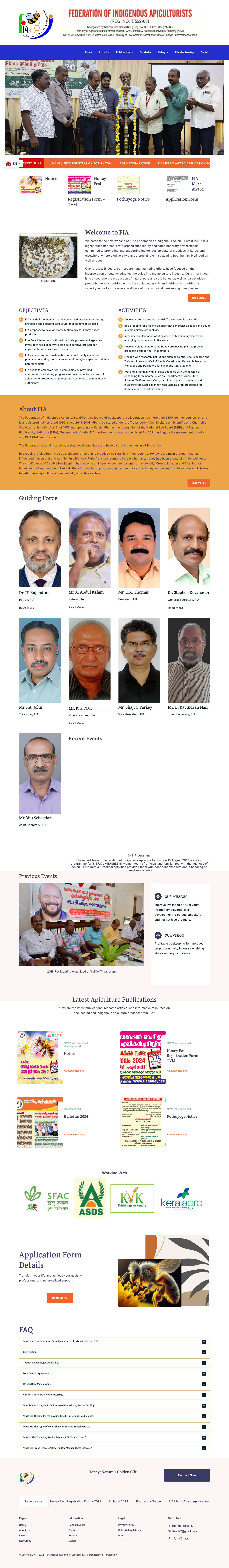 FIA – Federation of Indigenous Apiculturists – FIA Honey Bee - Full Screenshot