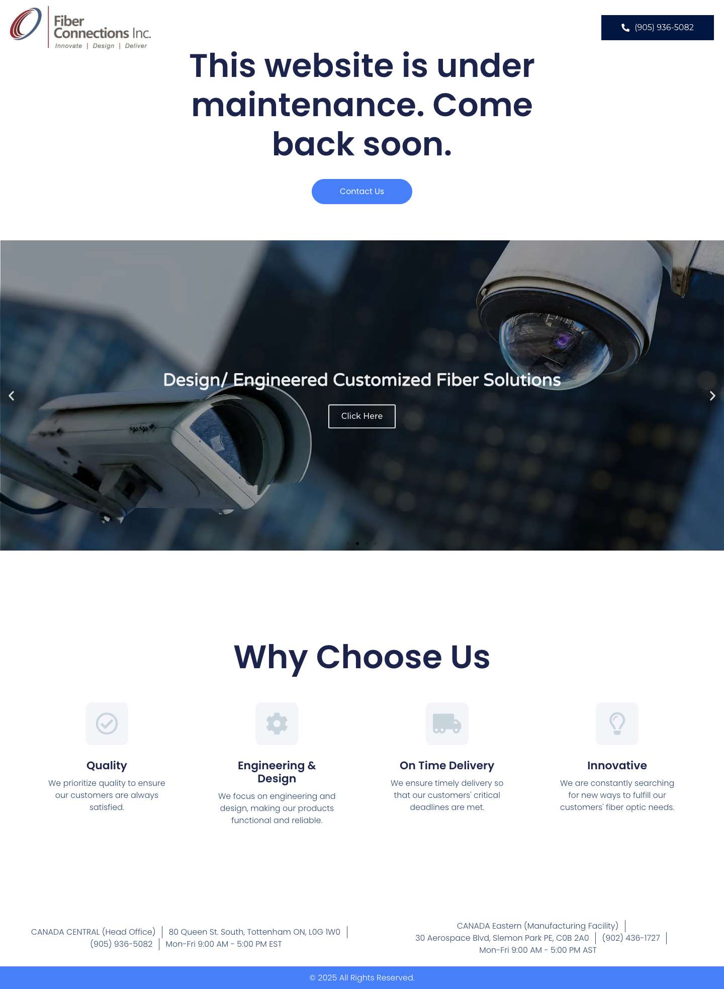 Fiber Connections – FIBER SOLUTIONS FOR CRITICAL NETWORKS - Full Screenshot
