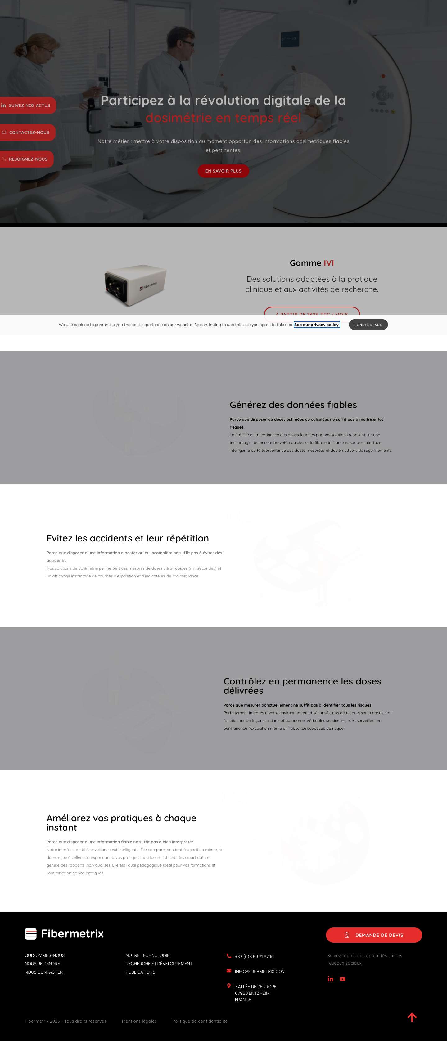 Accueil - Fibermetrix - Full Screenshot