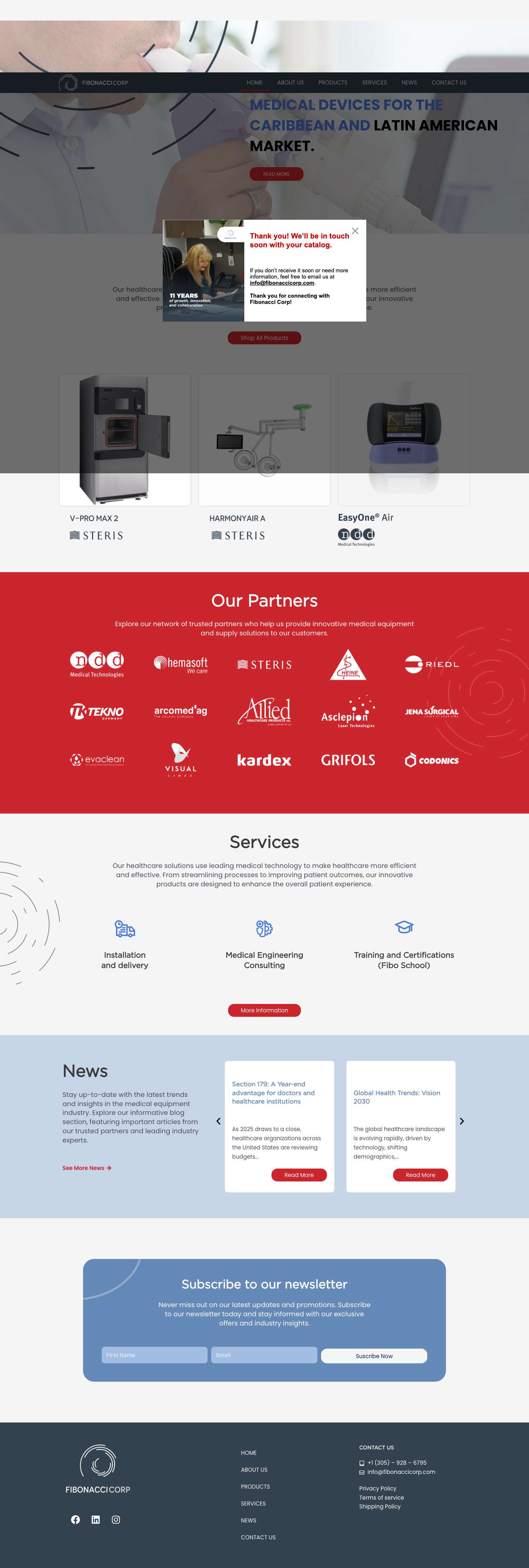 Home - Fibonacci Corp - Full Screenshot