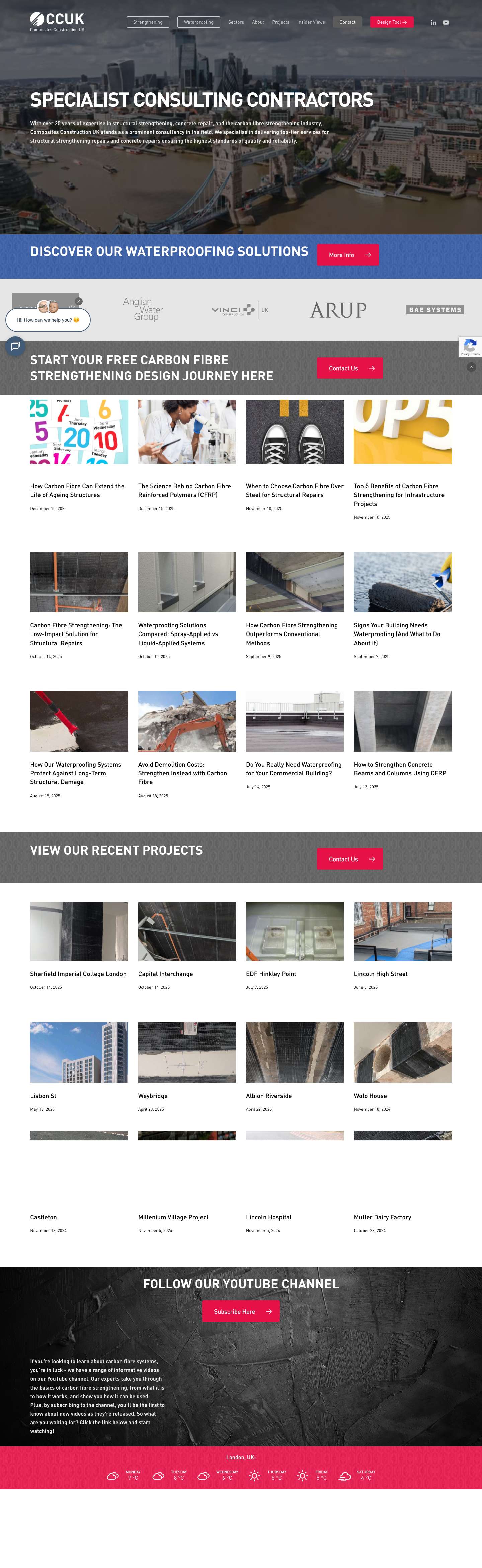 Home - Composites Construction UK - Full Screenshot