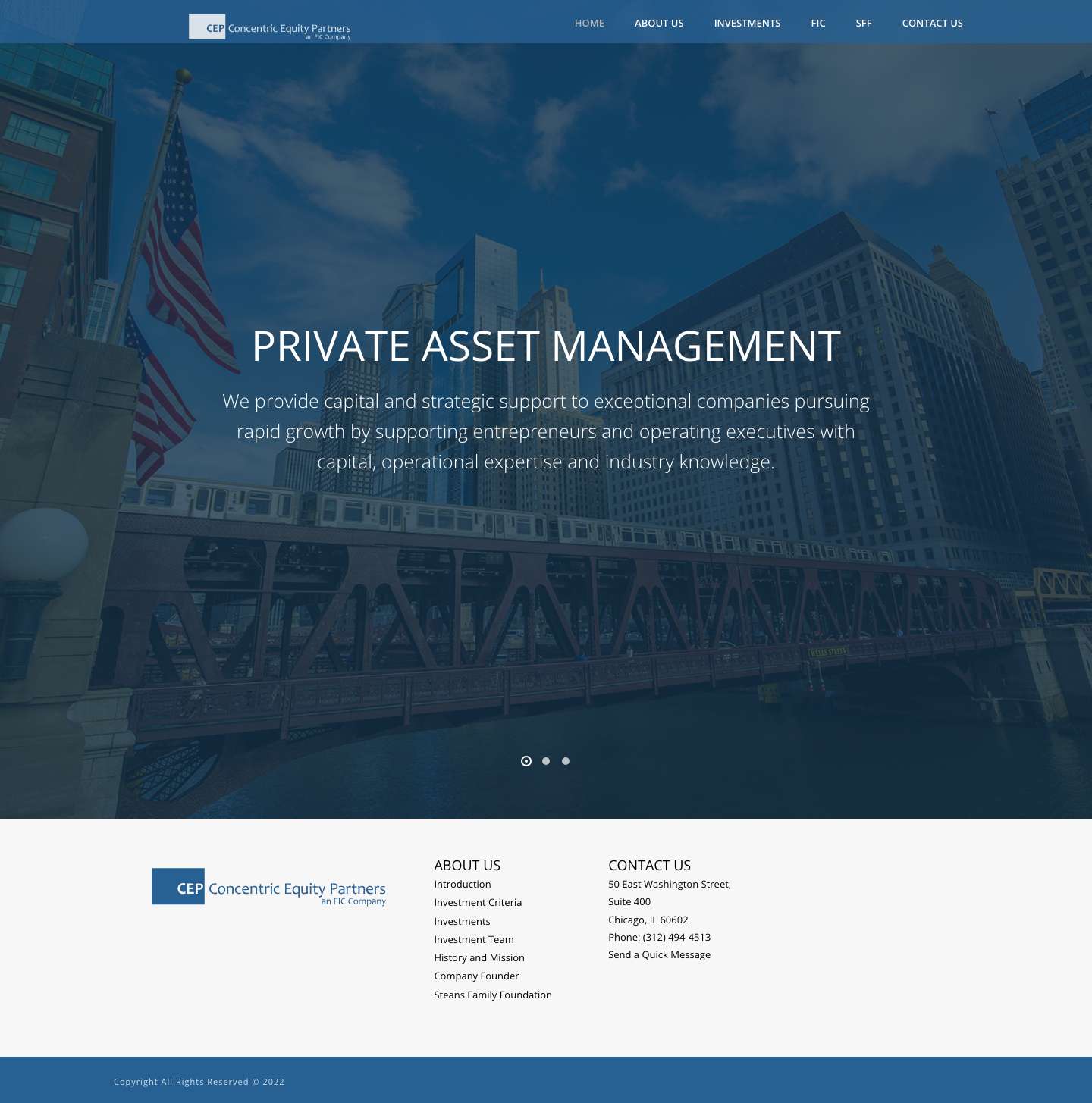 Financial Investments Corporation – Private Asset Management - Full Screenshot