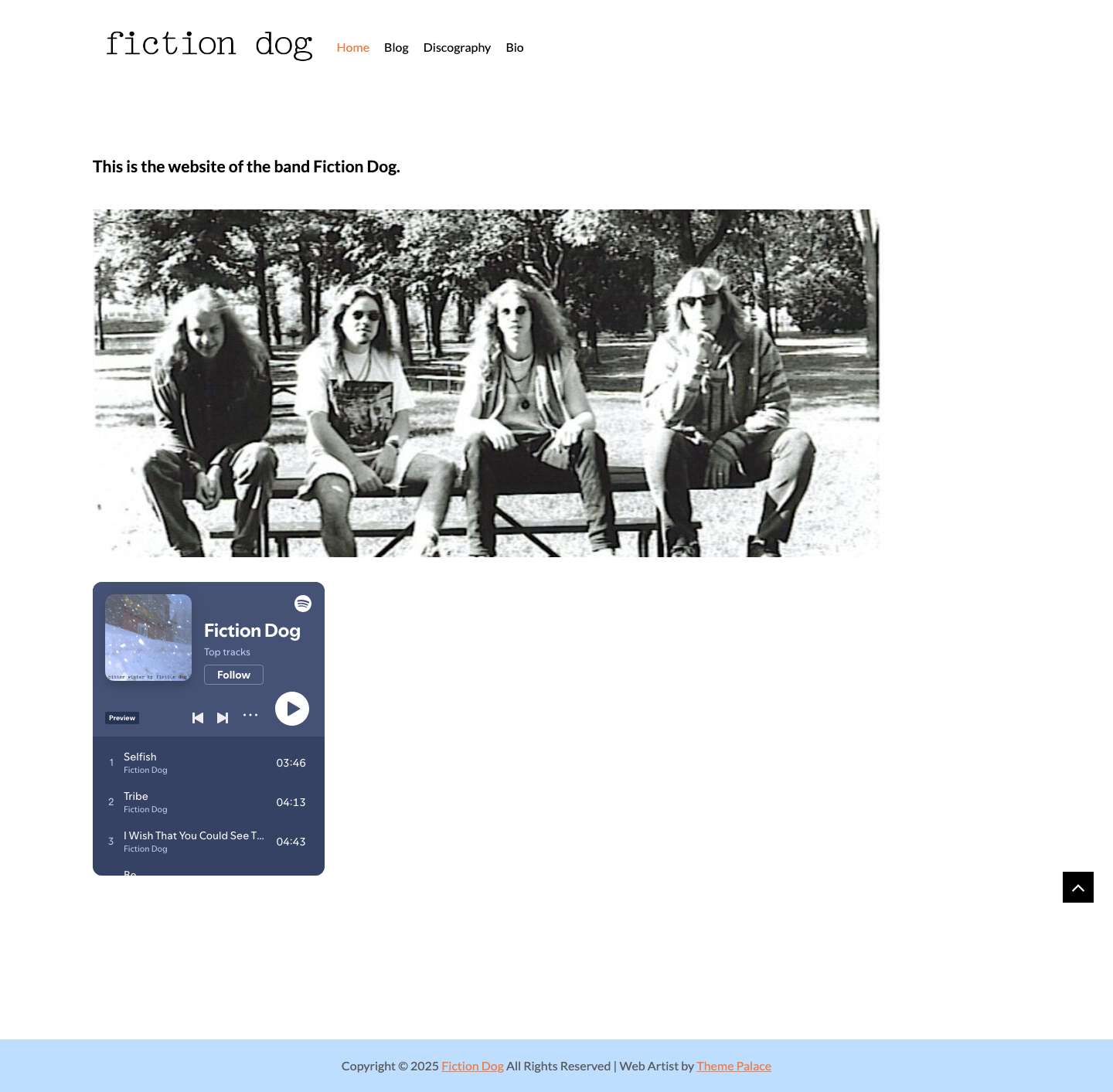 Fiction Dog – Fiction Dog's Website - Full Screenshot