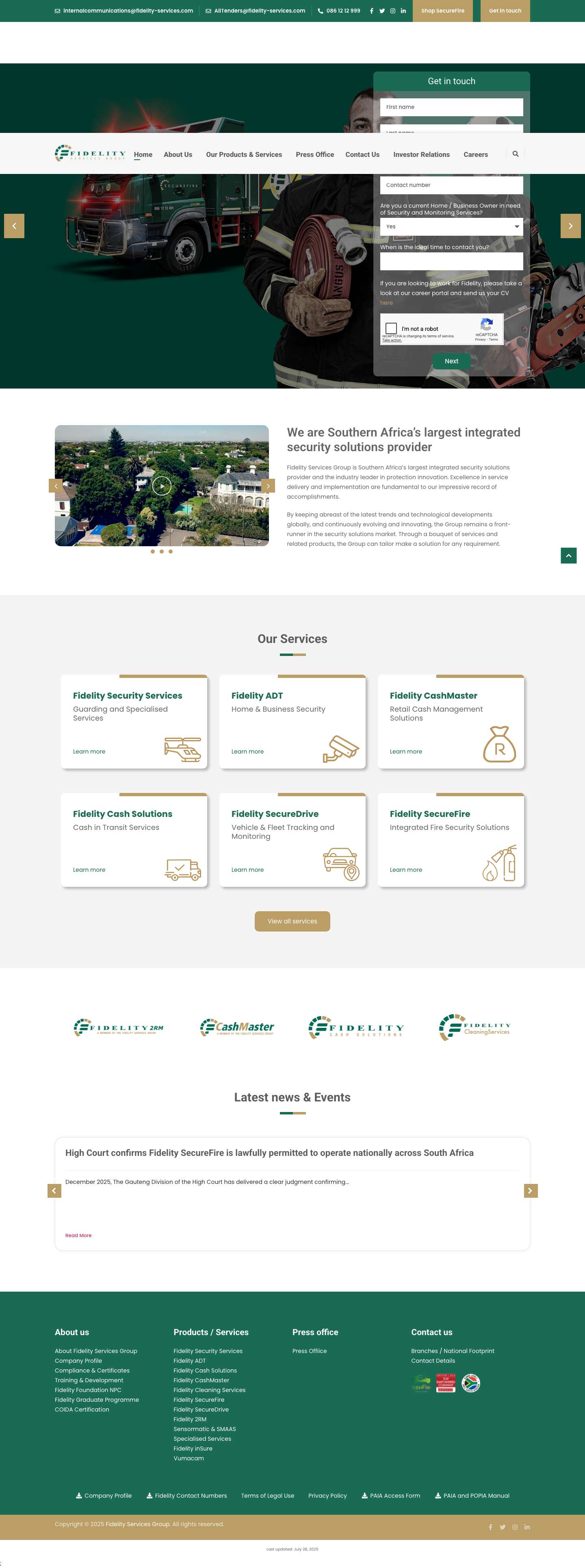 Fidelity Services Group -Keeping you safe, securing you assetsLanding - 8Landing - 1Landing - 2Landing - 3Landing - 5Landing - 4 - Full Screenshot