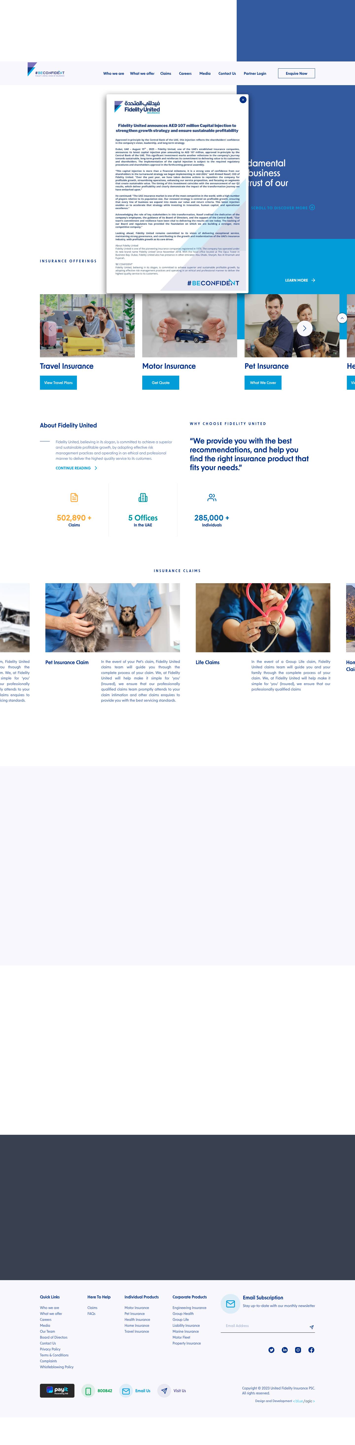 Homepage | UFIC - Full Screenshot