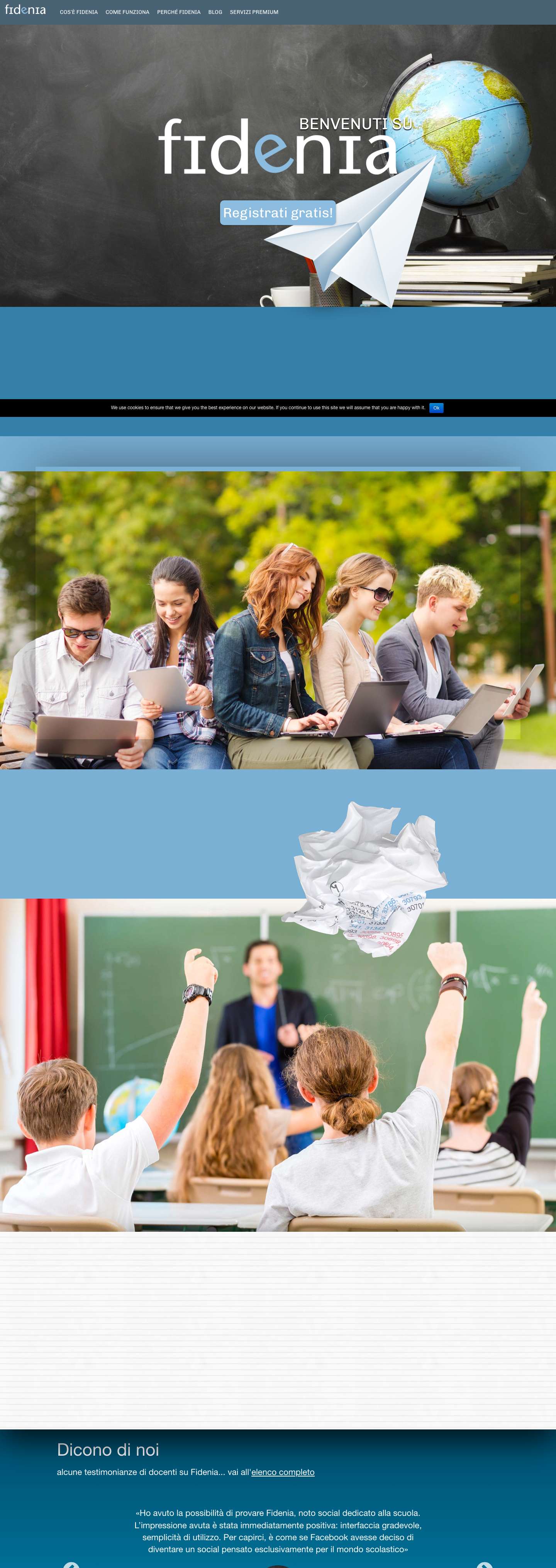 Fidenia - Il social learning italiano - Full Screenshot