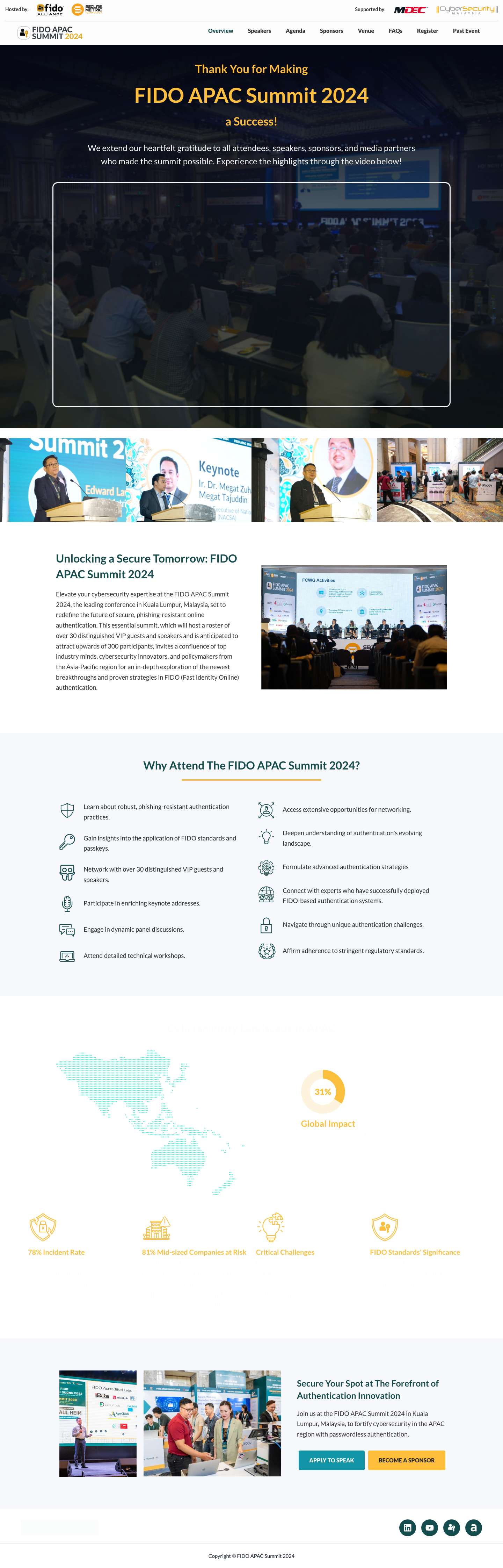 FIDO APAC Summit 2024 - Full Screenshot